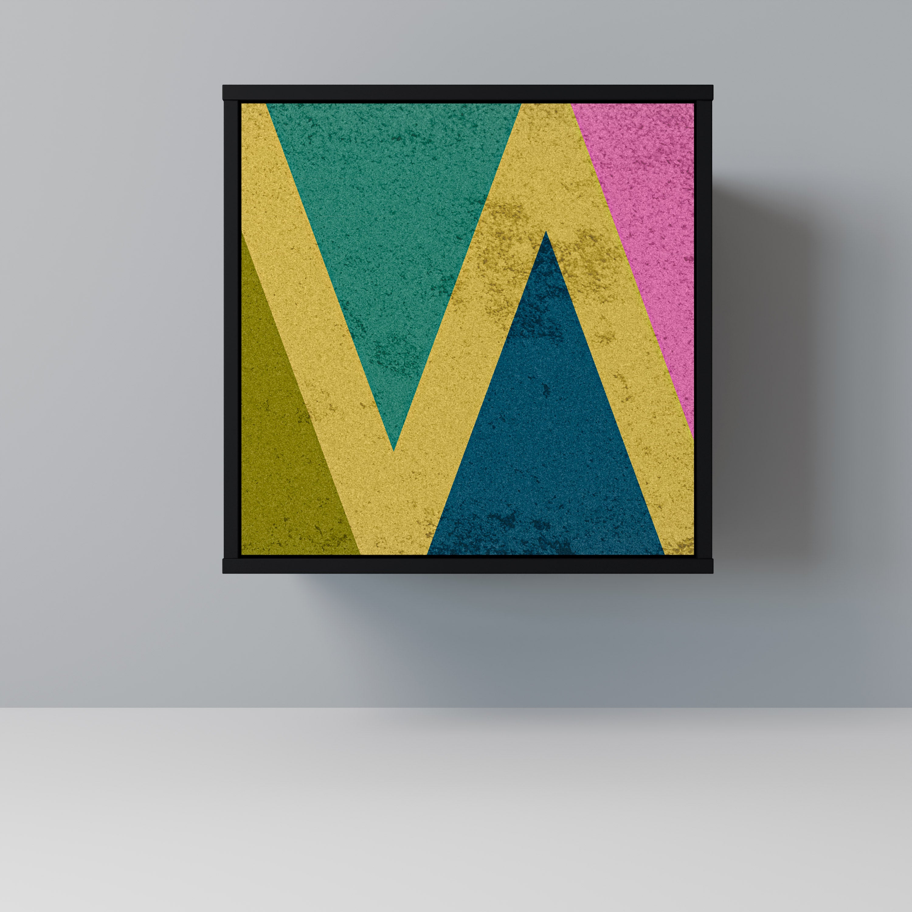 COLORFUL TRIANGLES Komoda 1-drzwiowa korpus Czarny