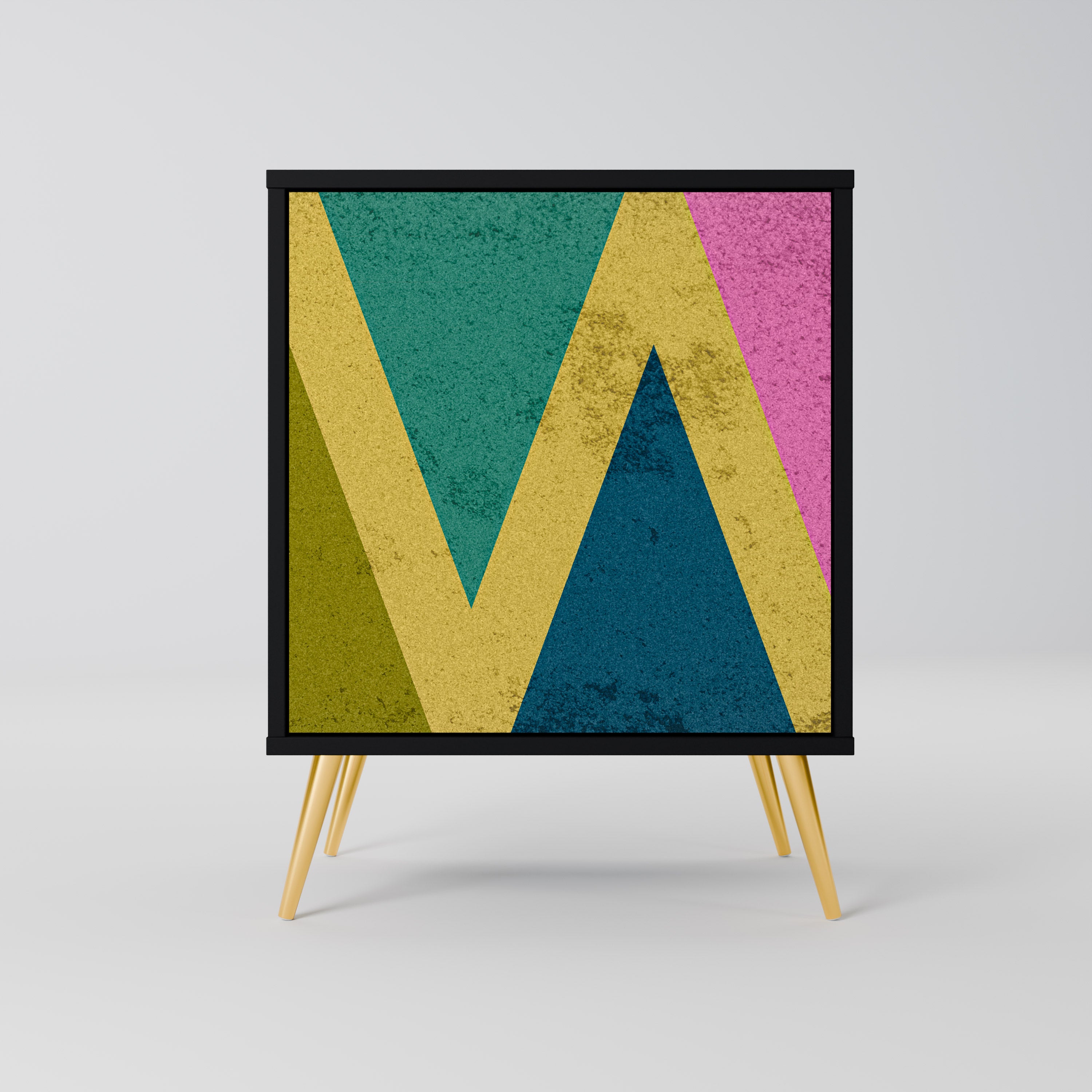 COLORFUL TRIANGLES Komoda 1-drzwiowa korpus Czarny