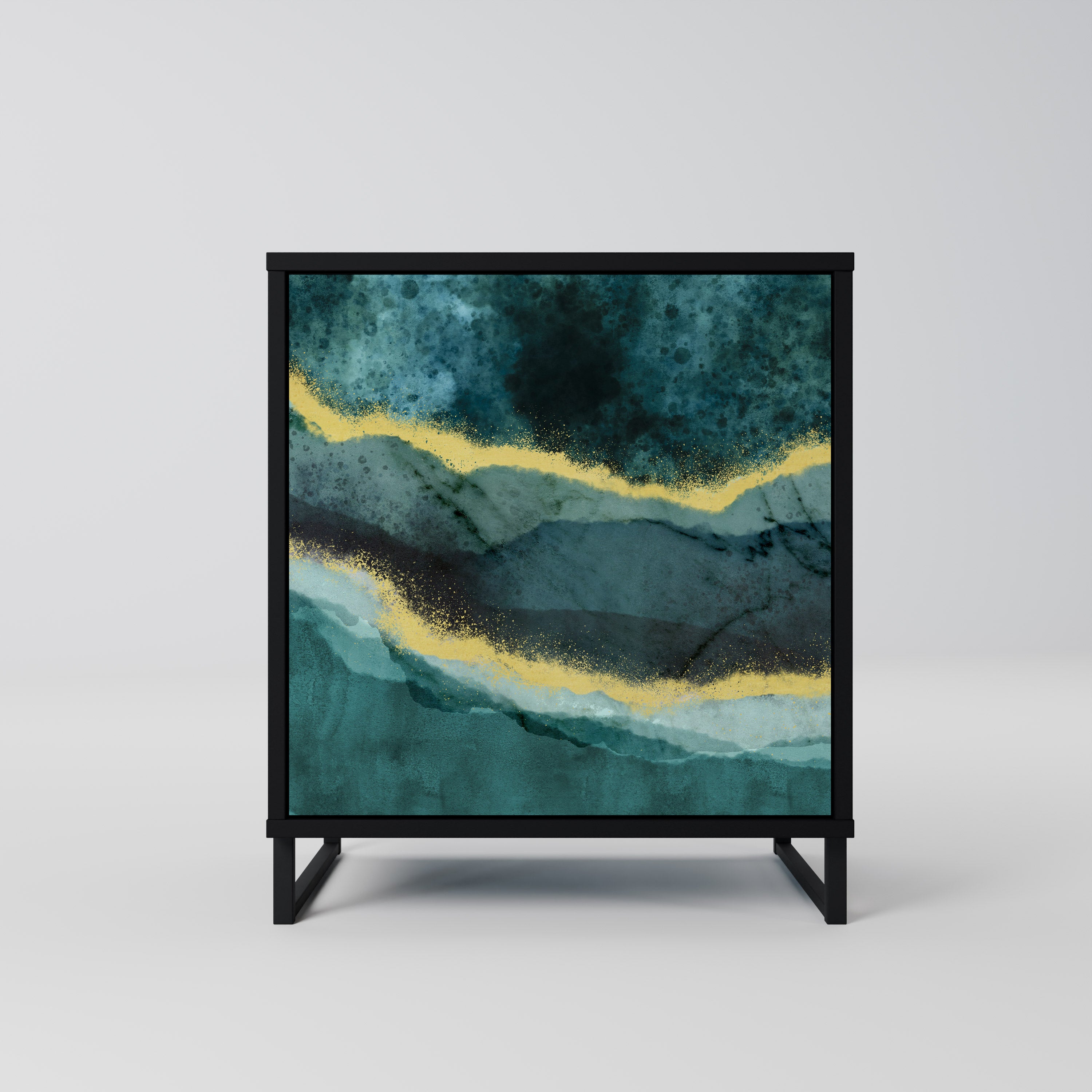 GOLDRUSH ODYSSEY Komoda 1-drzwiowa korpus Czarny