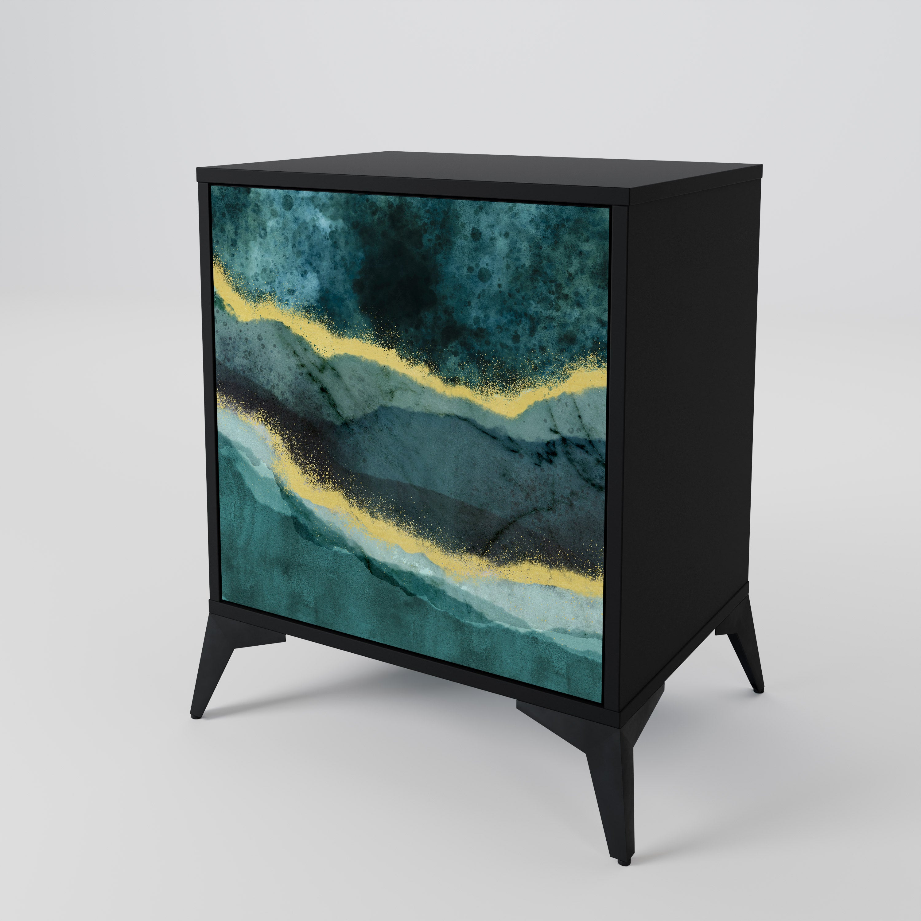 GOLDRUSH ODYSSEY Komoda 1-drzwiowa korpus Czarny