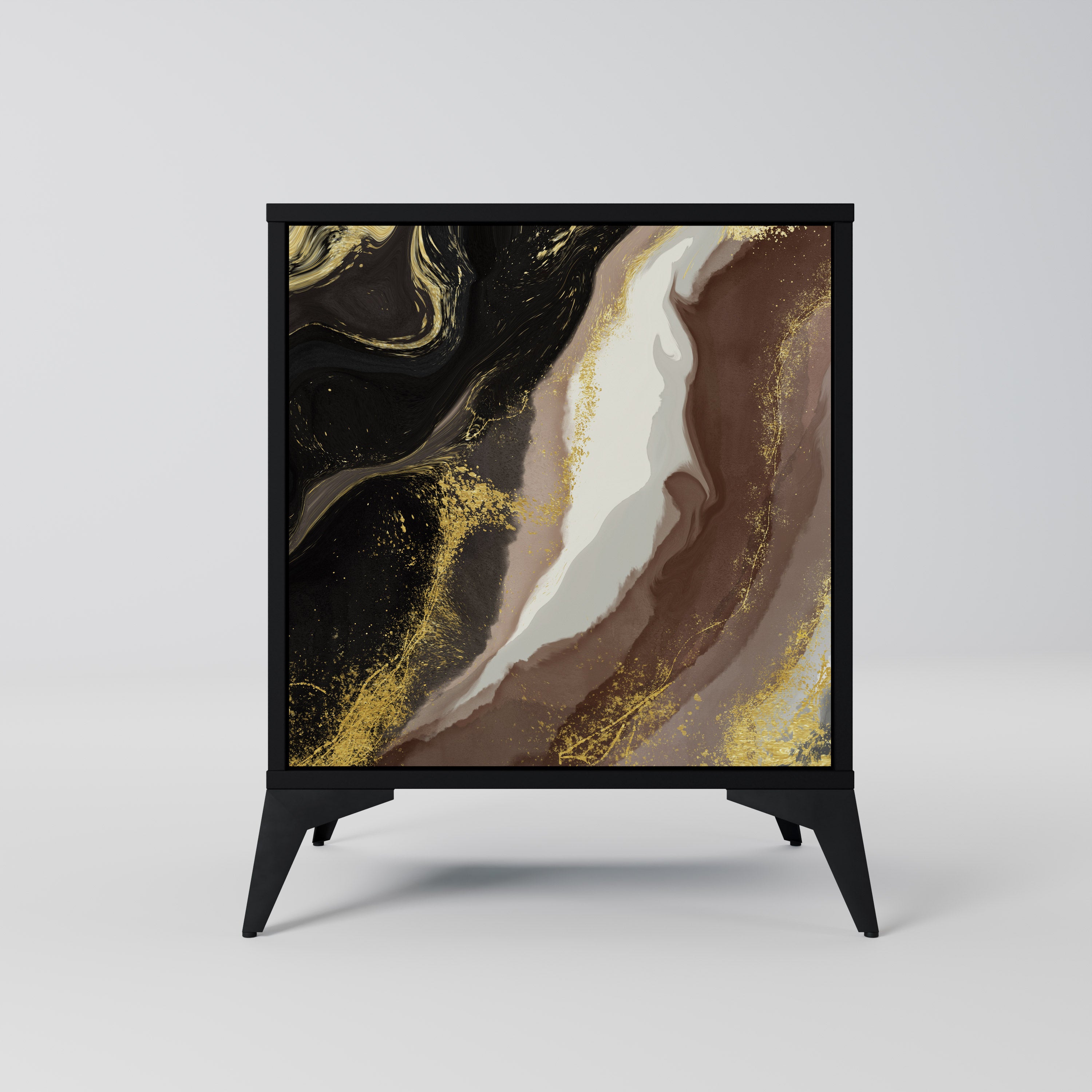 GOLD DUST Komoda 1-drzwiowa korpus Czarny