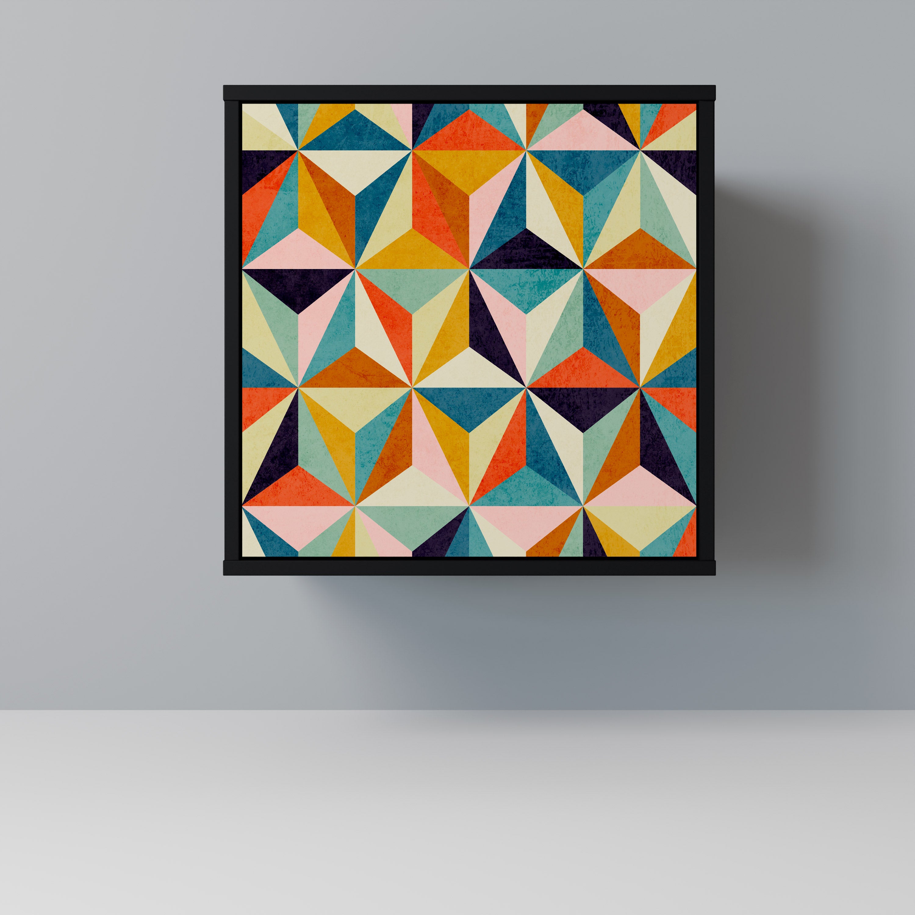 TESSELATE TREASURES Komoda 1-drzwiowa korpus Czarny