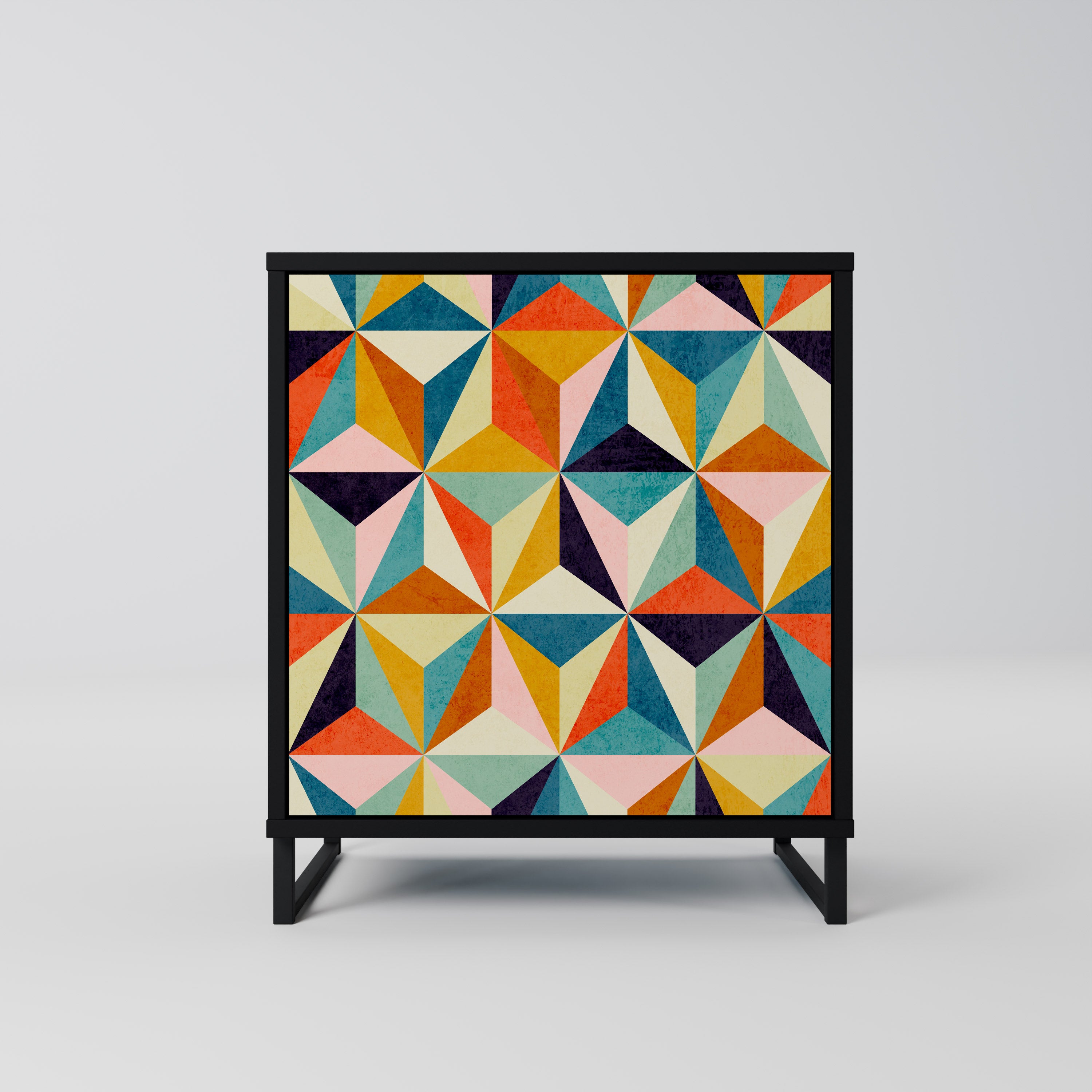 TESSELATE TREASURES Komoda 1-drzwiowa korpus Czarny