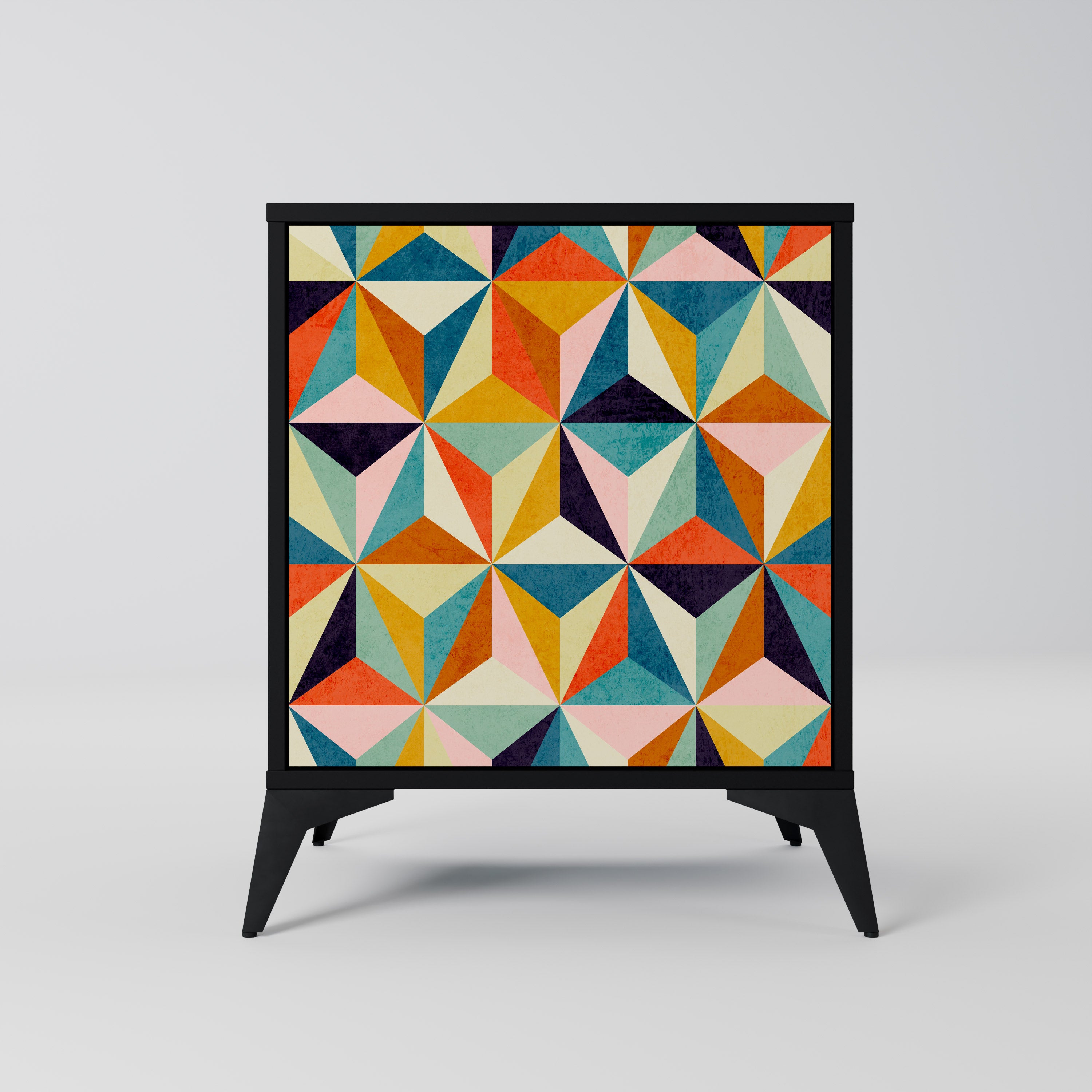 TESSELATE TREASURES Komoda 1-drzwiowa korpus Czarny