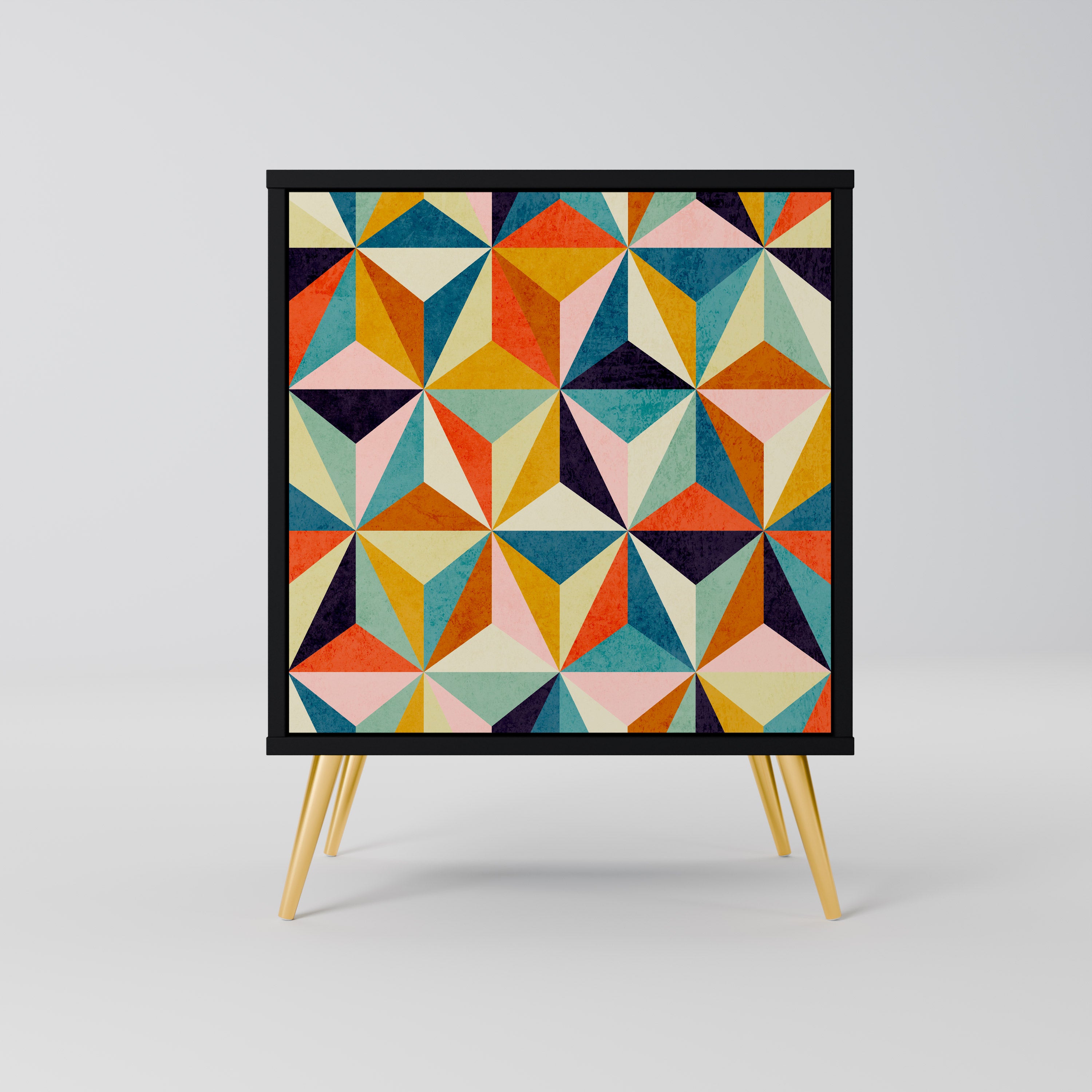 TESSELATE TREASURES Komoda 1-drzwiowa korpus Czarny