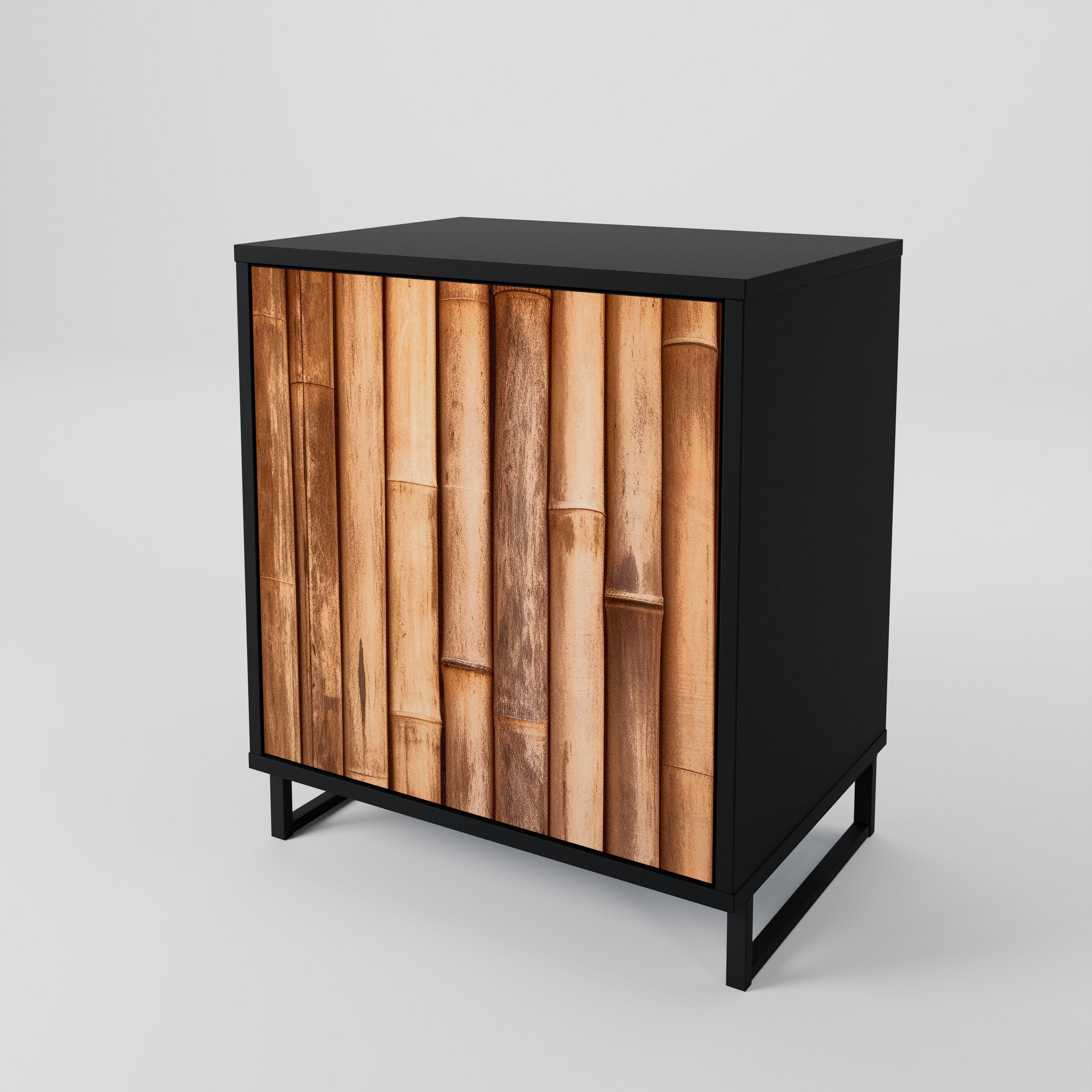 NATURAL WOOD Komoda 1-drzwiowa korpus Czarny