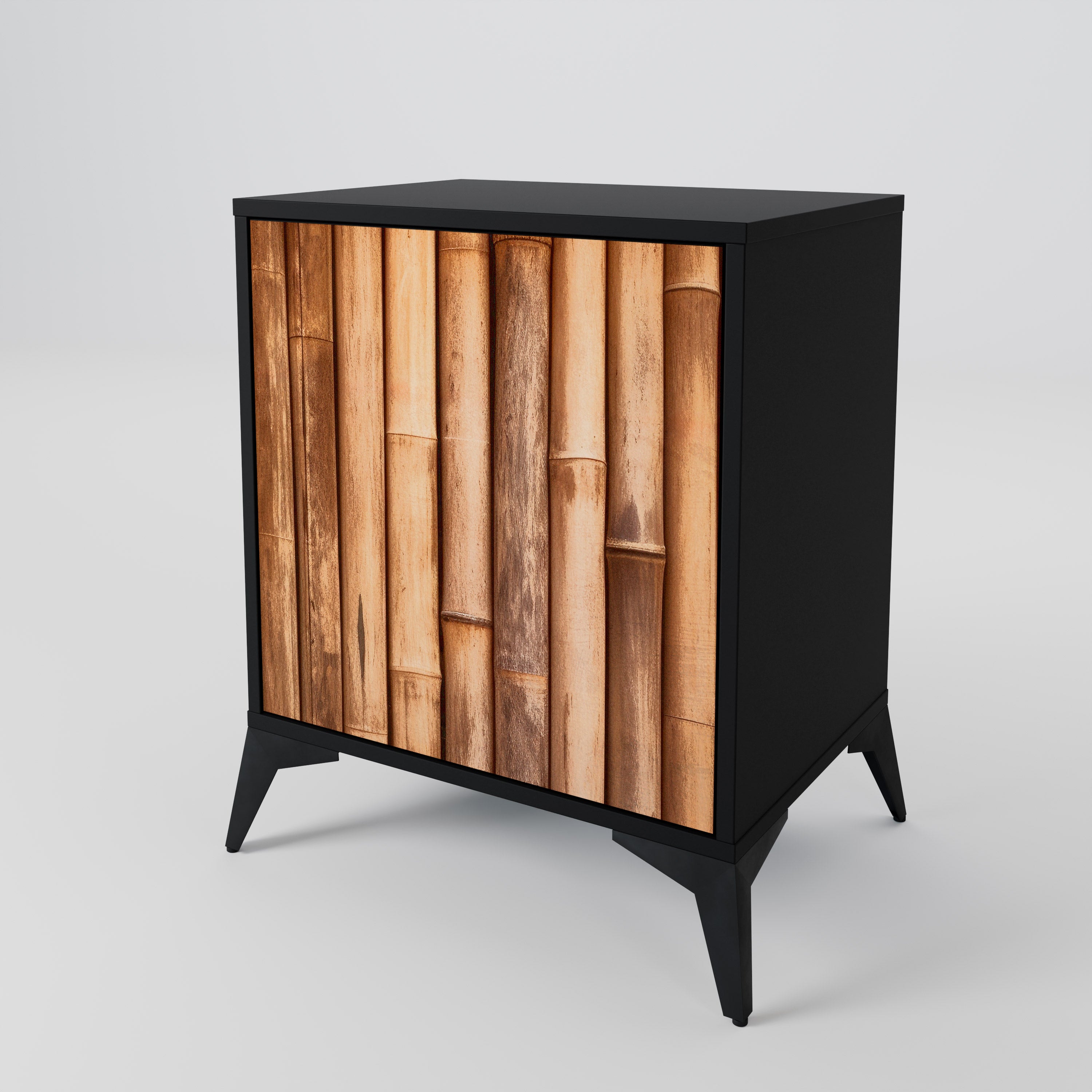 NATURAL WOOD Komoda 1-drzwiowa korpus Czarny