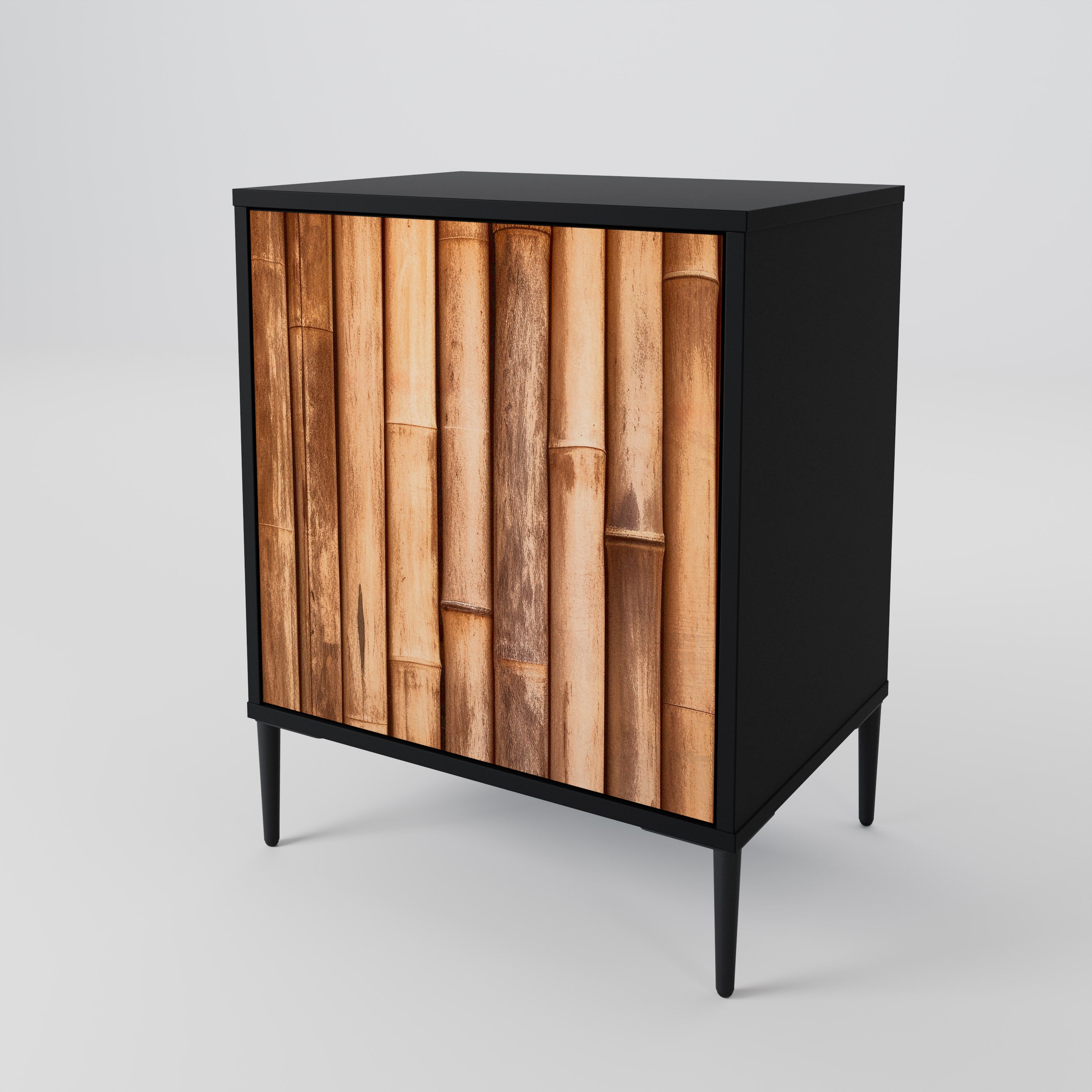 NATURAL WOOD Komoda 1-drzwiowa korpus Czarny
