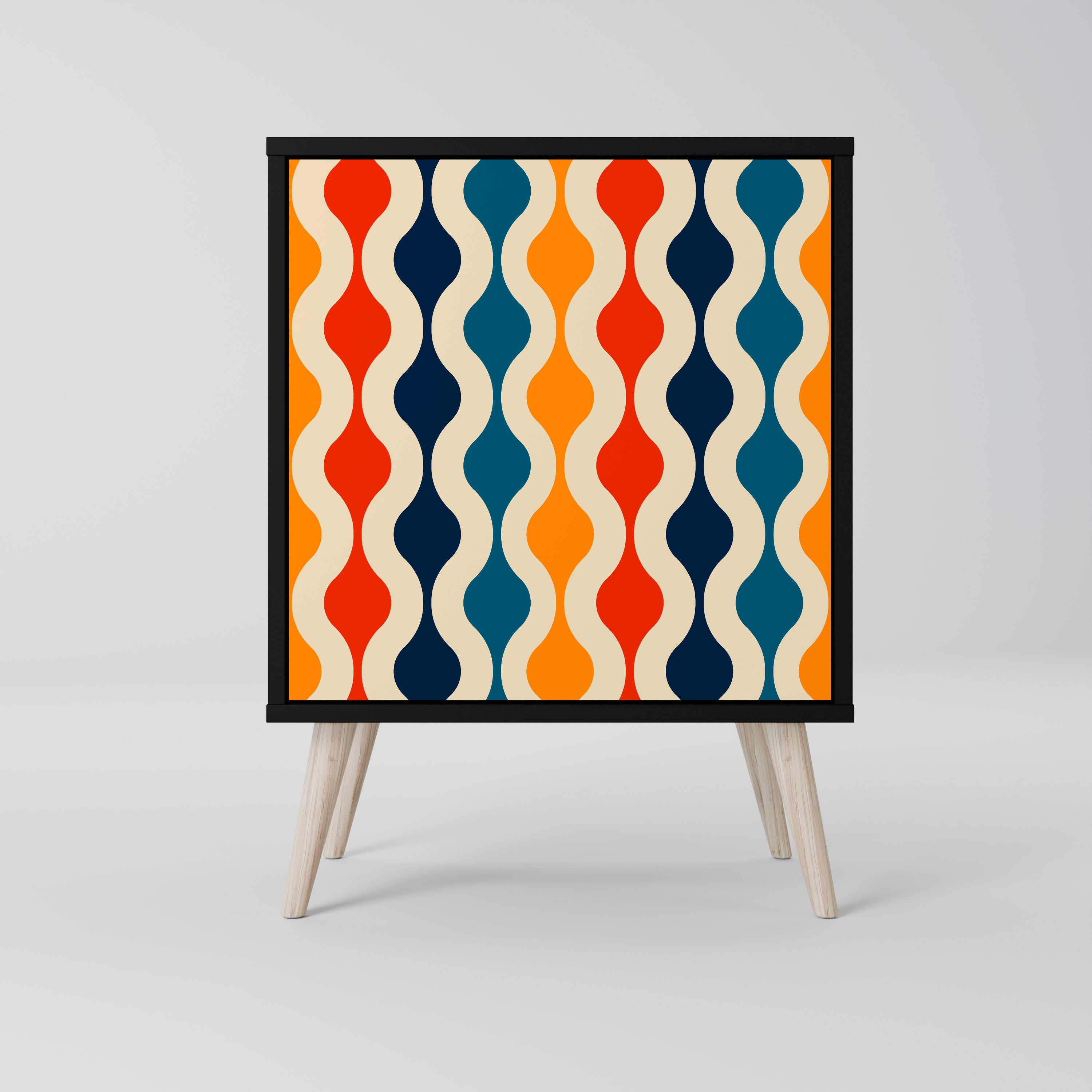 COLORFUL NOSTALGIA Komoda 1-drzwiowa korpus Czarny