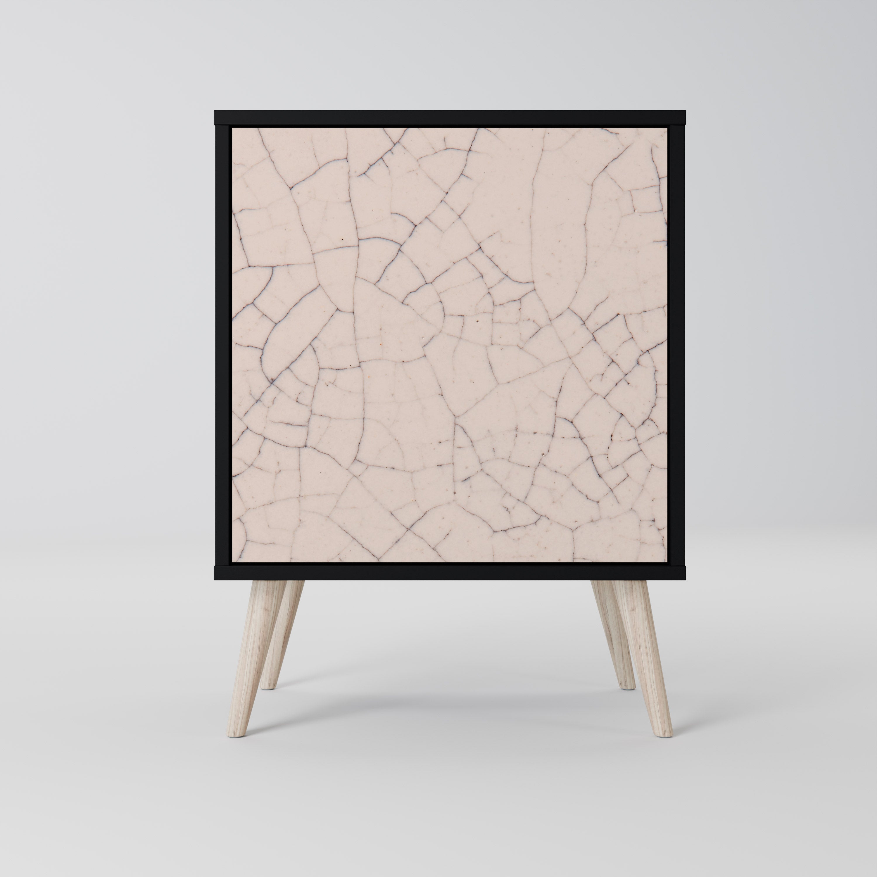 CERAMIC TEXTURE Komoda 1-drzwiowa korpus Czarny