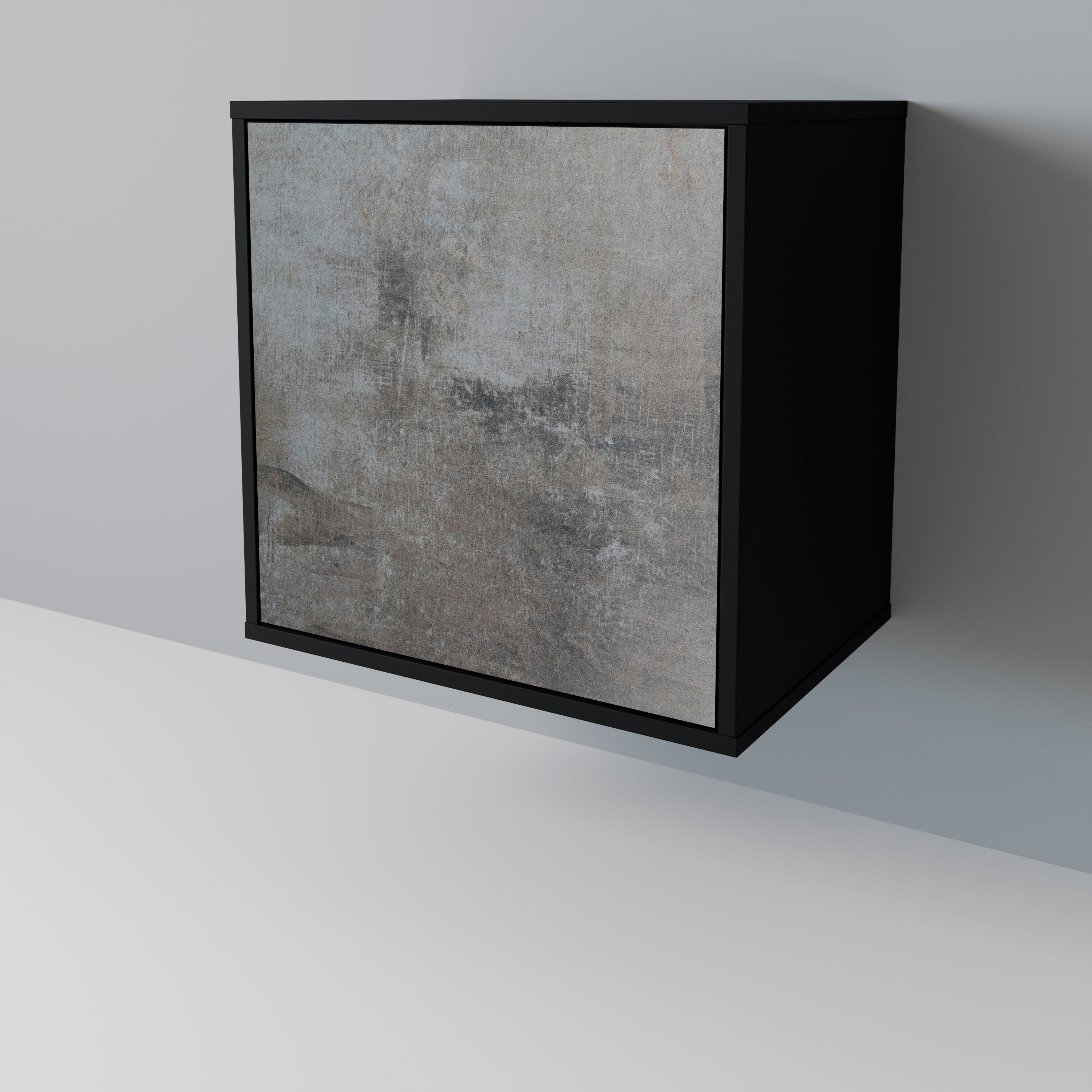 CONCRETE WALL Komoda 1-drzwiowa korpus Czarny