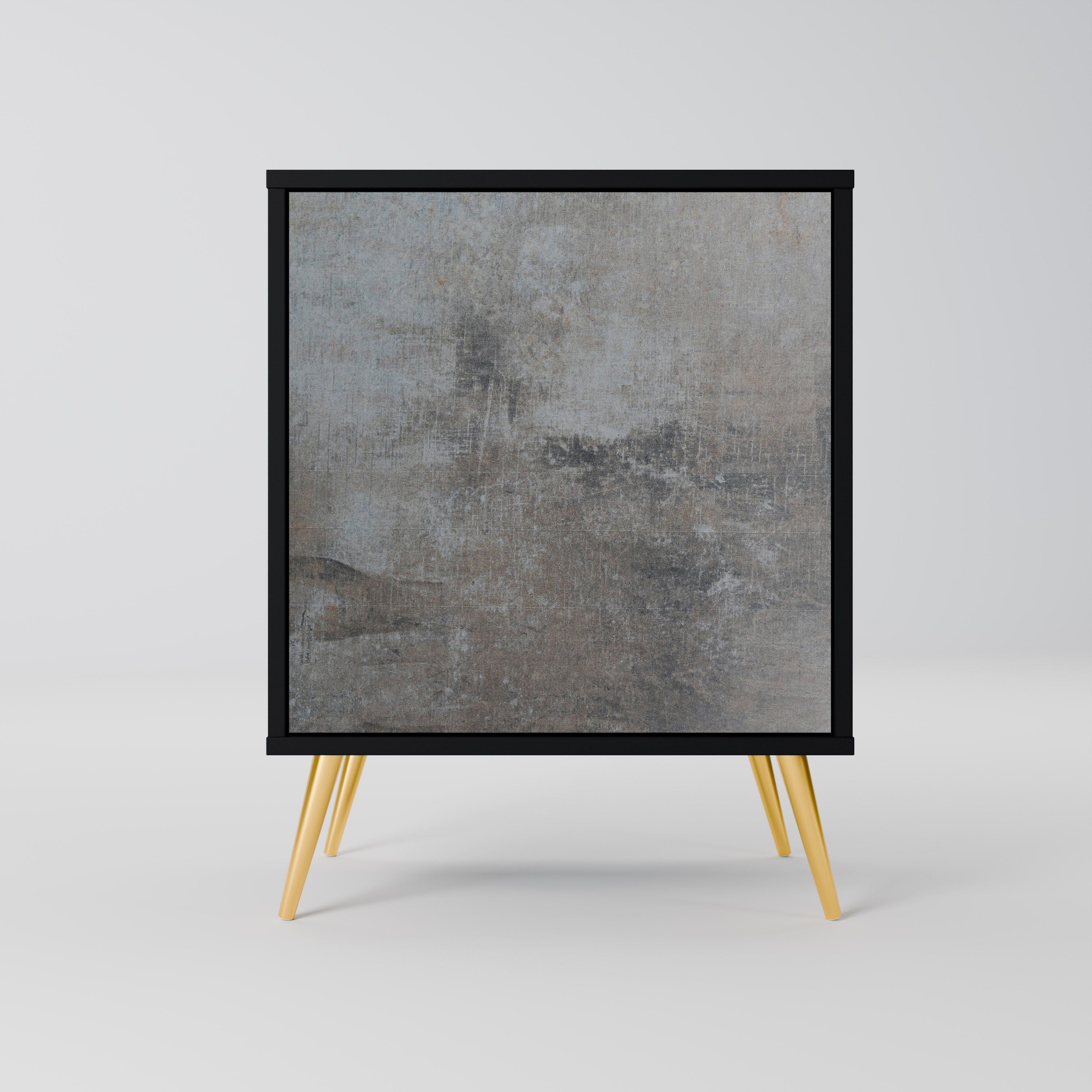 CONCRETE WALL Komoda 1-drzwiowa korpus Czarny