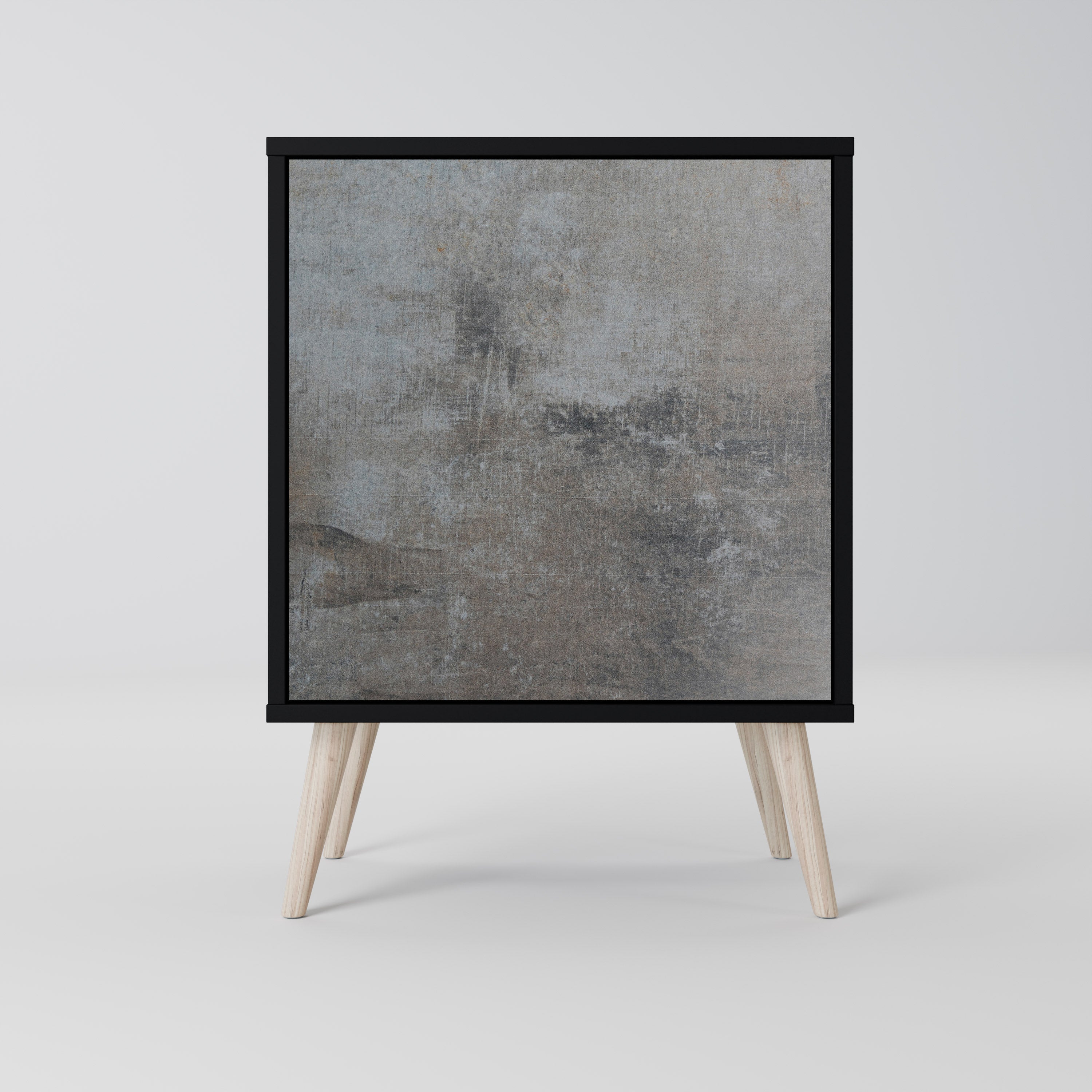 CONCRETE WALL Komoda 1-drzwiowa korpus Czarny