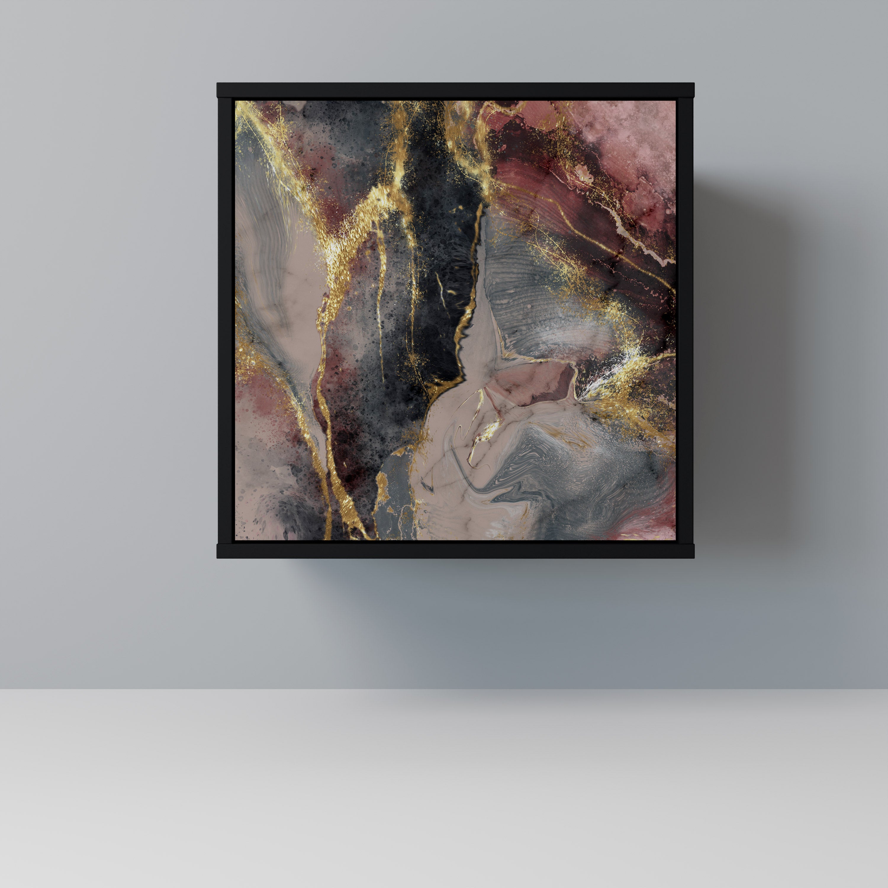 GOLDEN TIDES Komoda 1-drzwiowa korpus Czarny