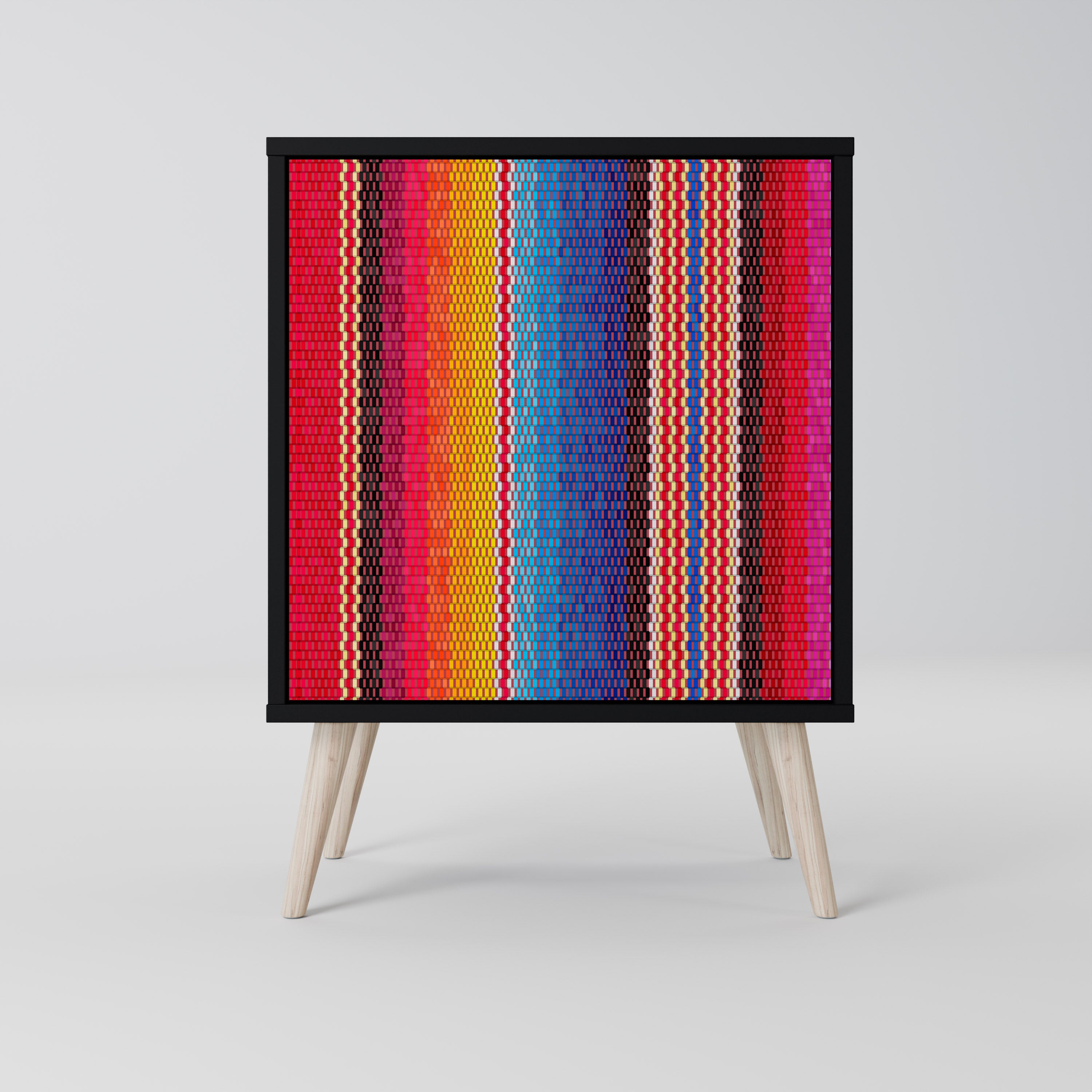 ETHNIC MEXICAN Komoda 1-drzwiowa korpus Czarny