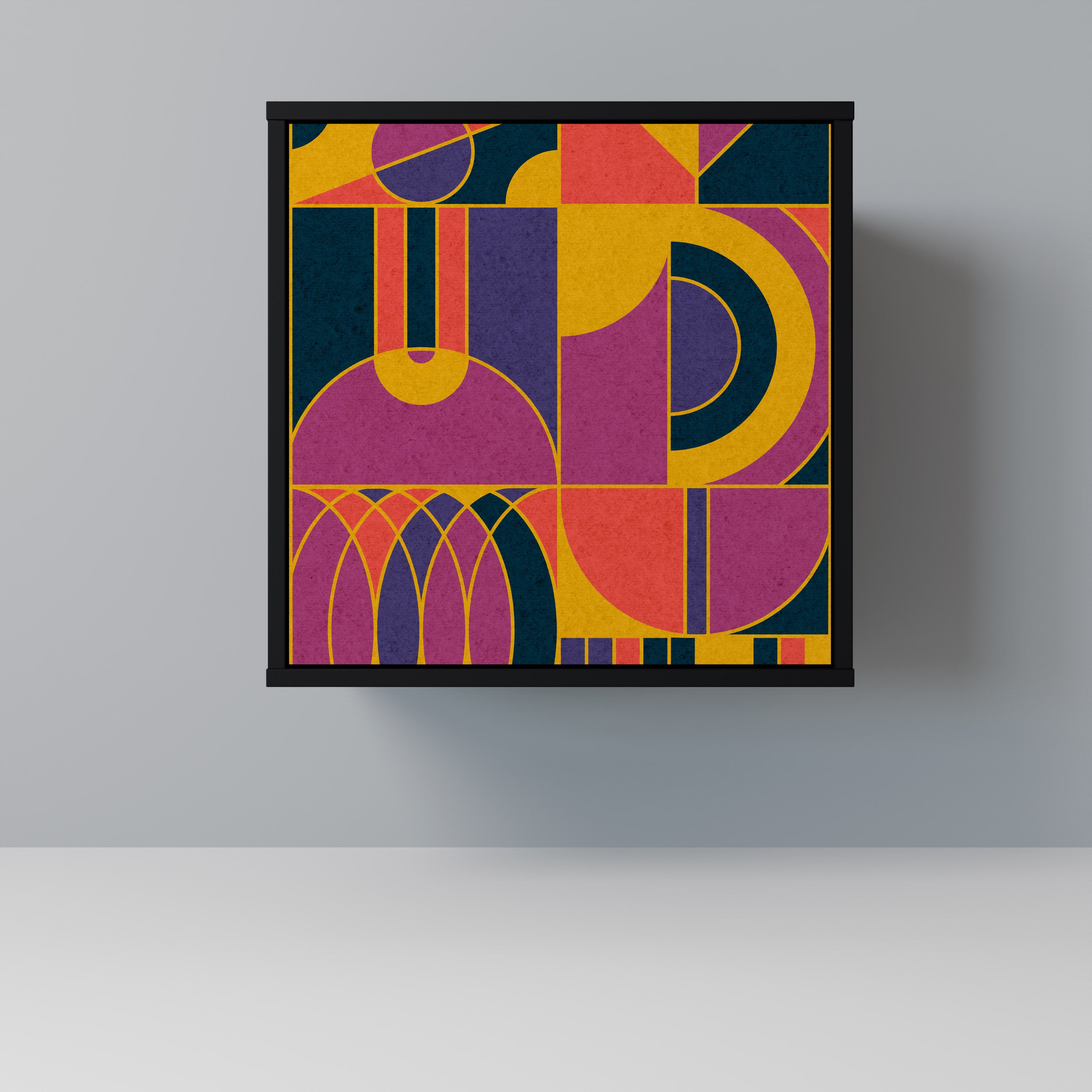 ELECTRIC PATTERNS Komoda 1-drzwiowa korpus Czarny