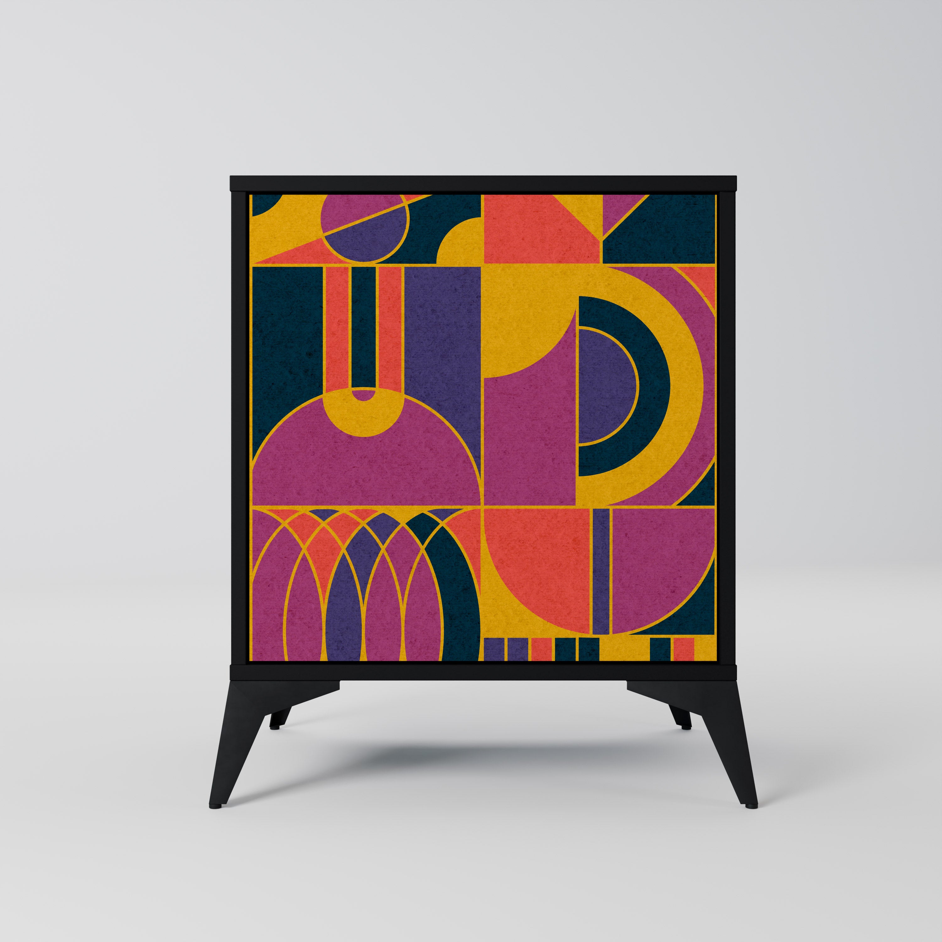 ELECTRIC PATTERNS Komoda 1-drzwiowa korpus Czarny