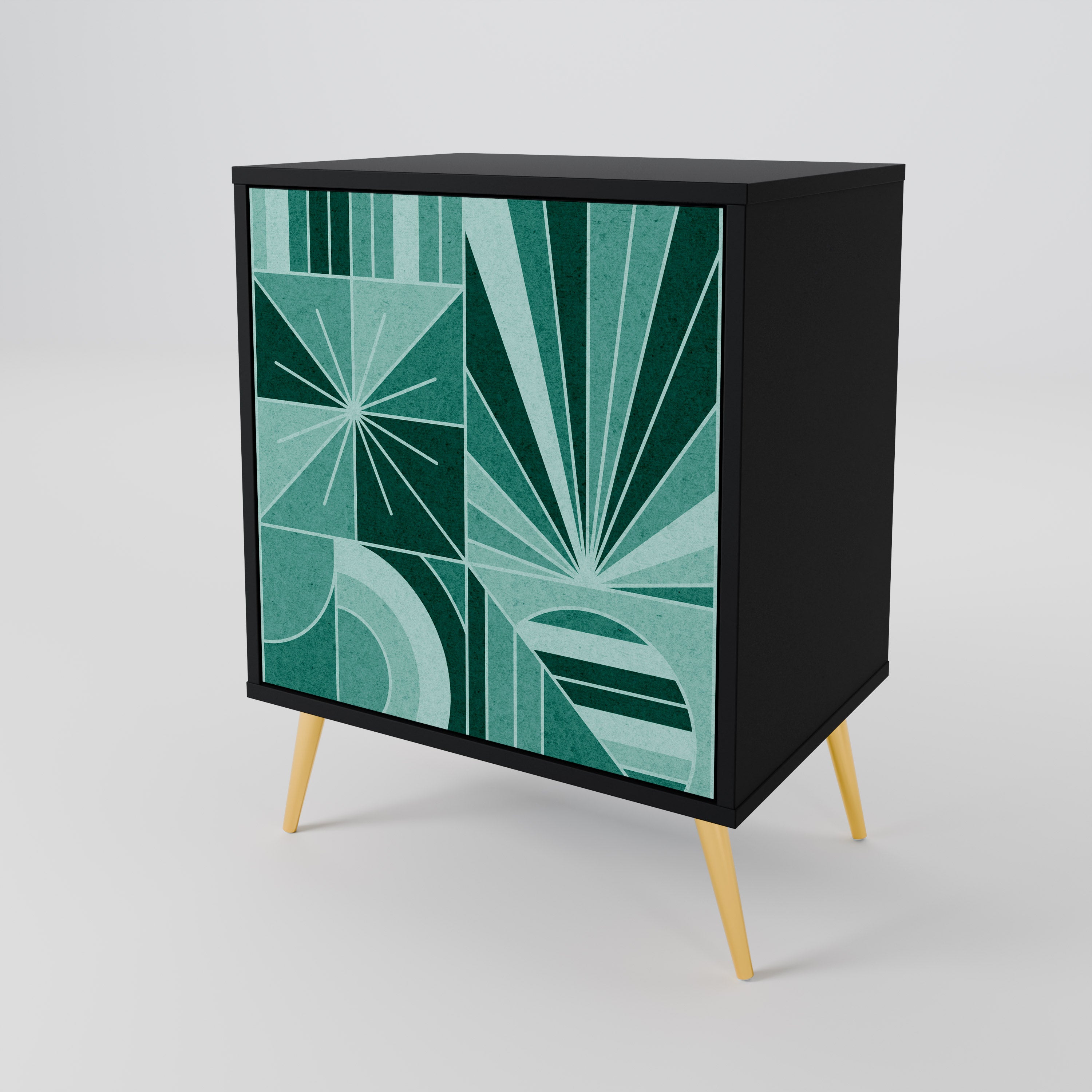 HARMONIC GRID Komoda 1-drzwiowa korpus Czarny