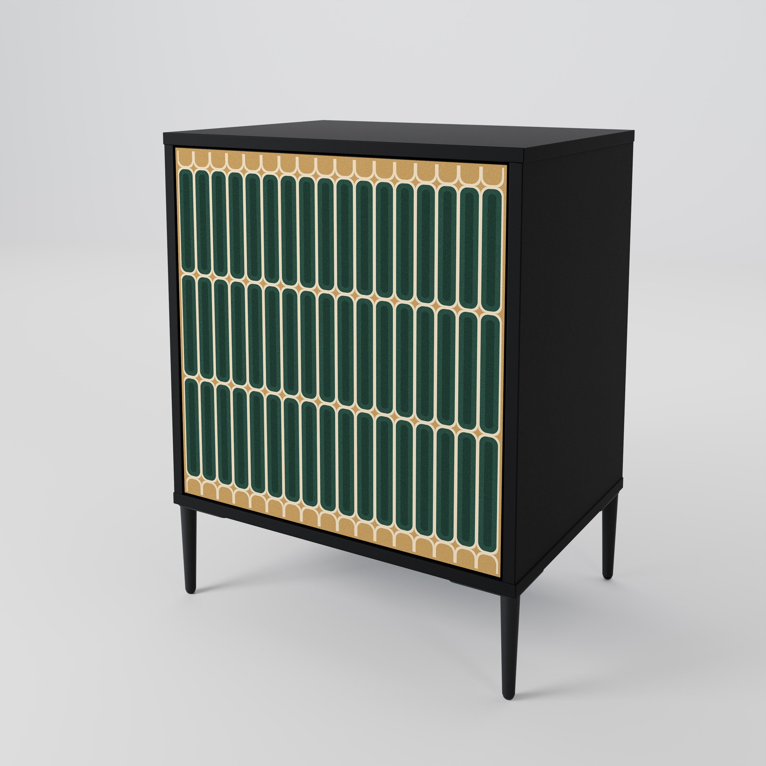 ILUSION GATE Komoda 1-drzwiowa korpus Czarny