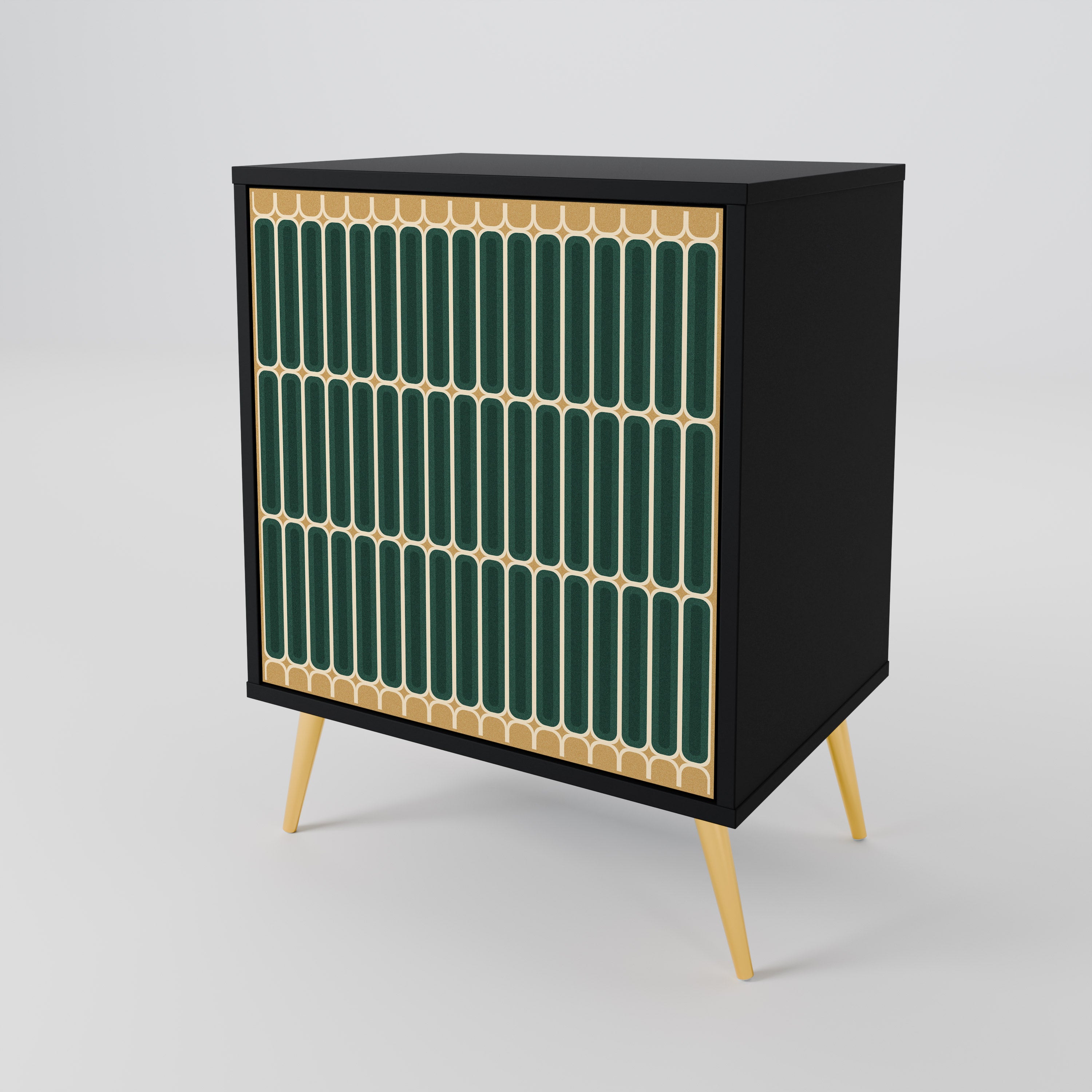 ILUSION GATE Komoda 1-drzwiowa korpus Czarny