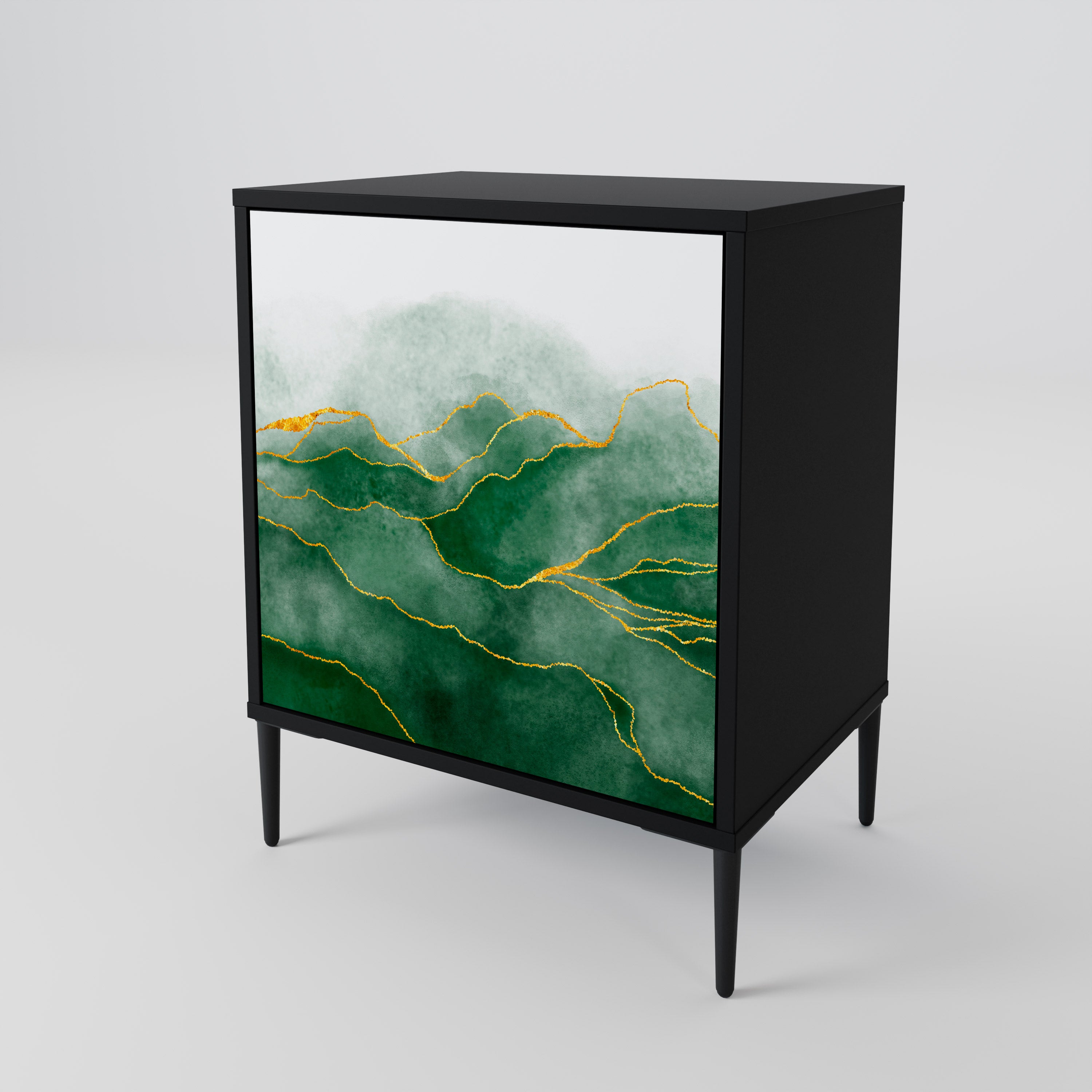 EXPENSIVE NATURE Komoda 1-drzwiowa korpus Czarny