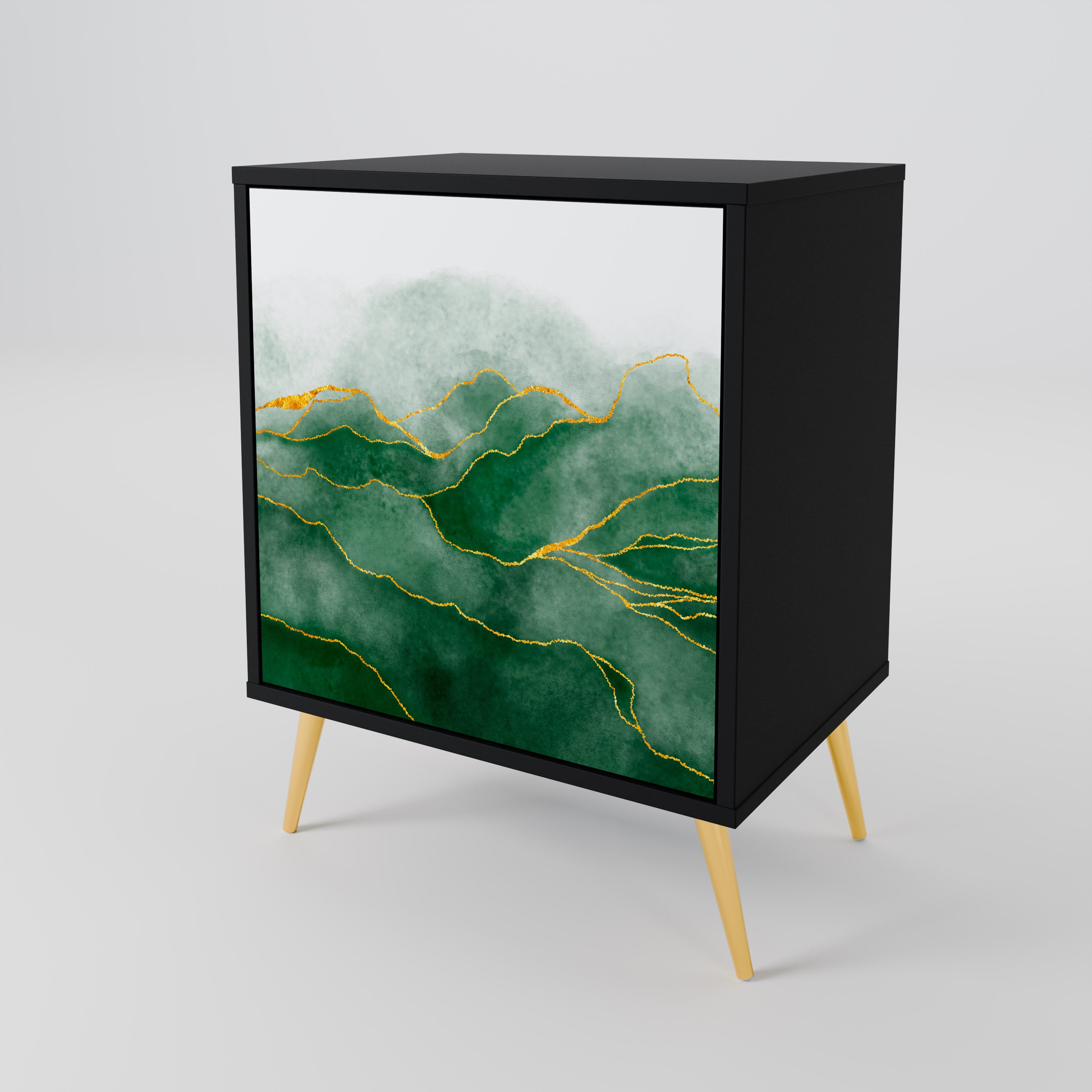 EXPENSIVE NATURE Komoda 1-drzwiowa korpus Czarny