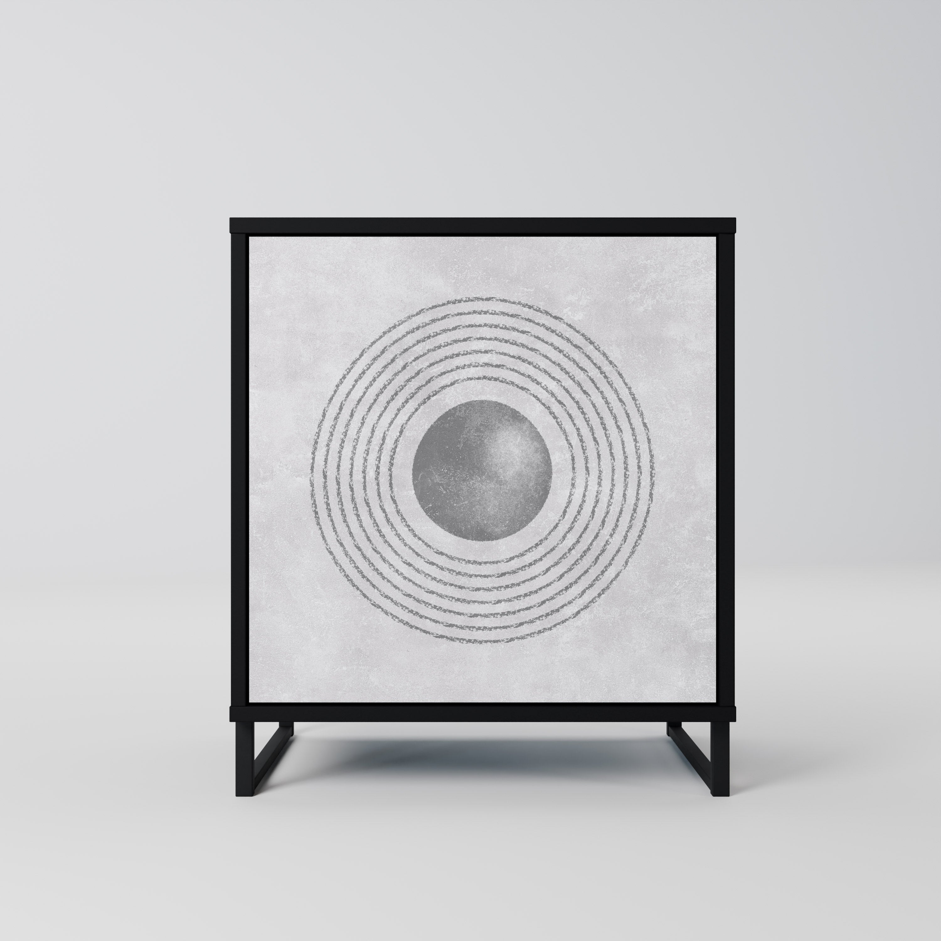 SOLID CIRCLES Komoda 1-drzwiowa korpus Czarny