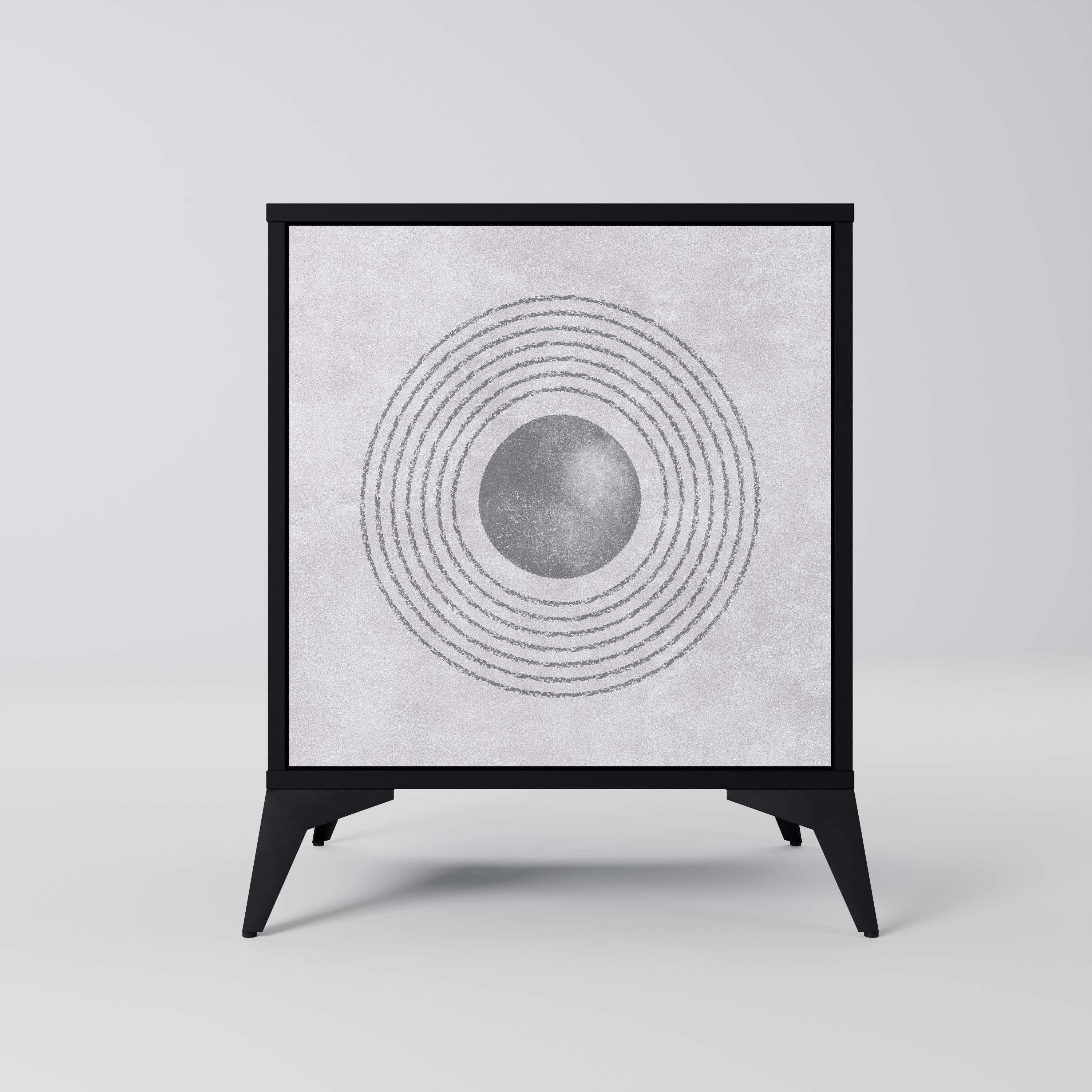 SOLID CIRCLES Komoda 1-drzwiowa korpus Czarny