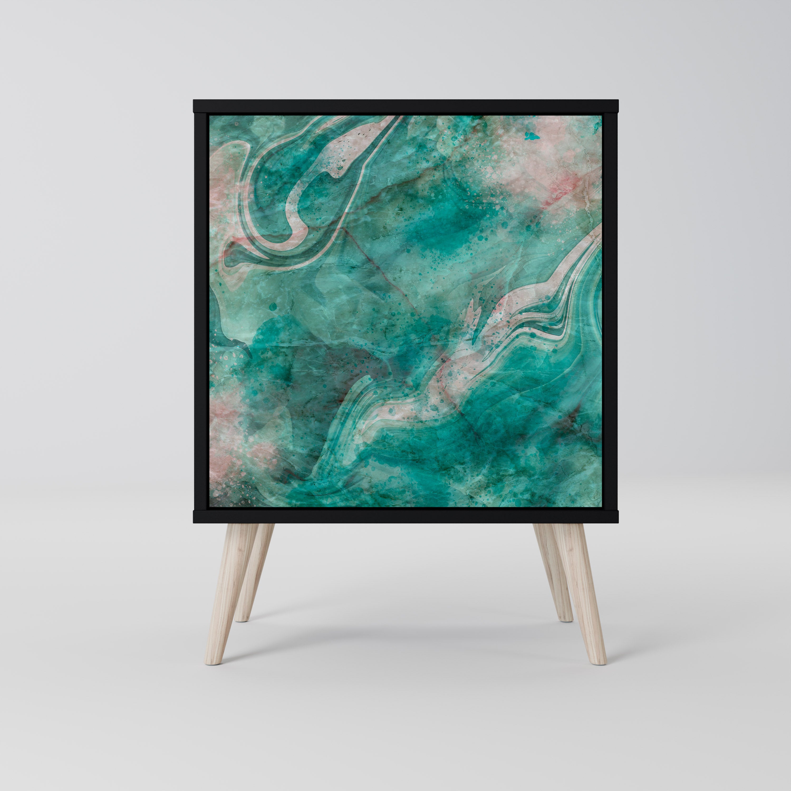 ABSTRACT ALCHEMY Komoda 1-drzwiowa korpus Czarny