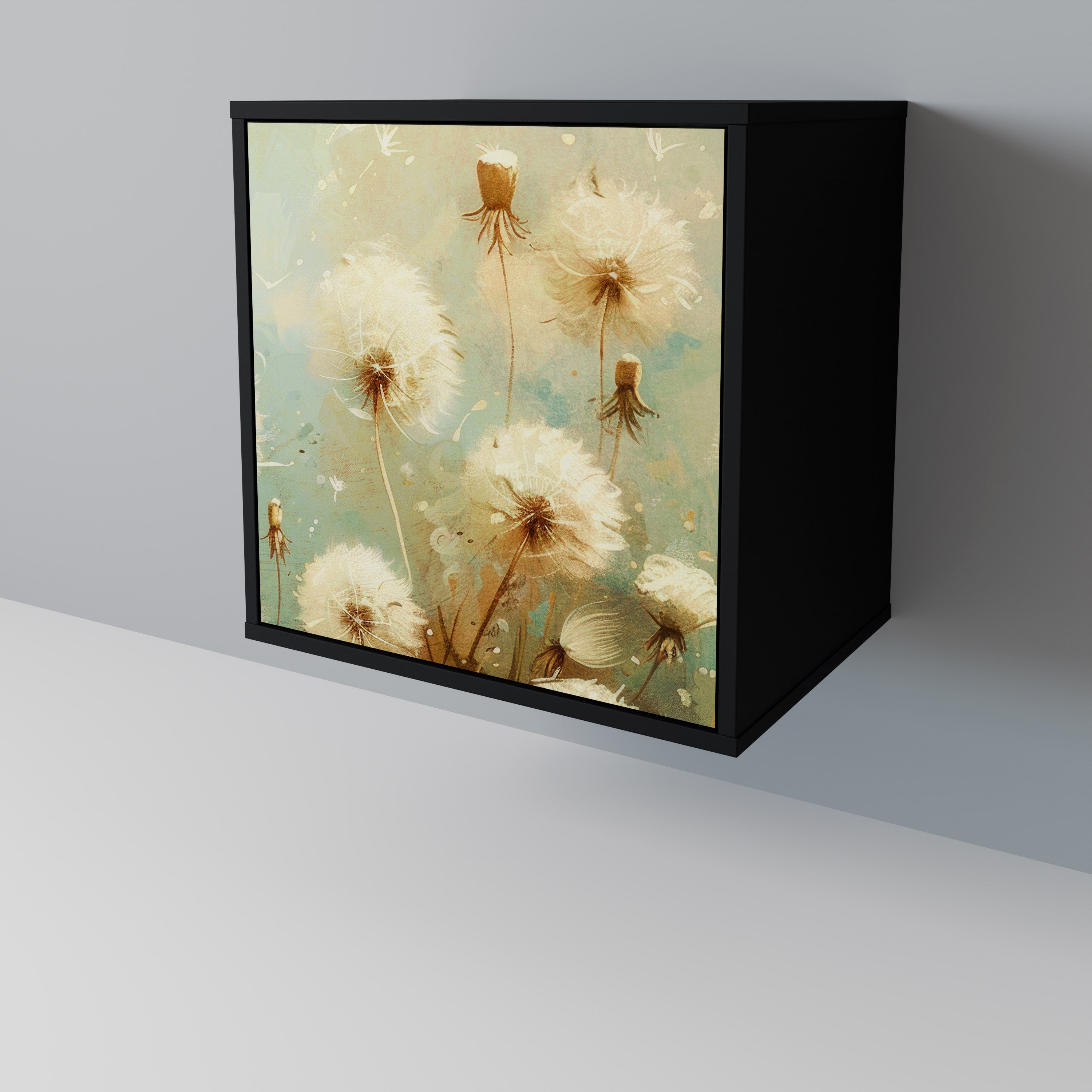 DREAMY MEADOW Komoda 1-drzwiowa korpus Czarny