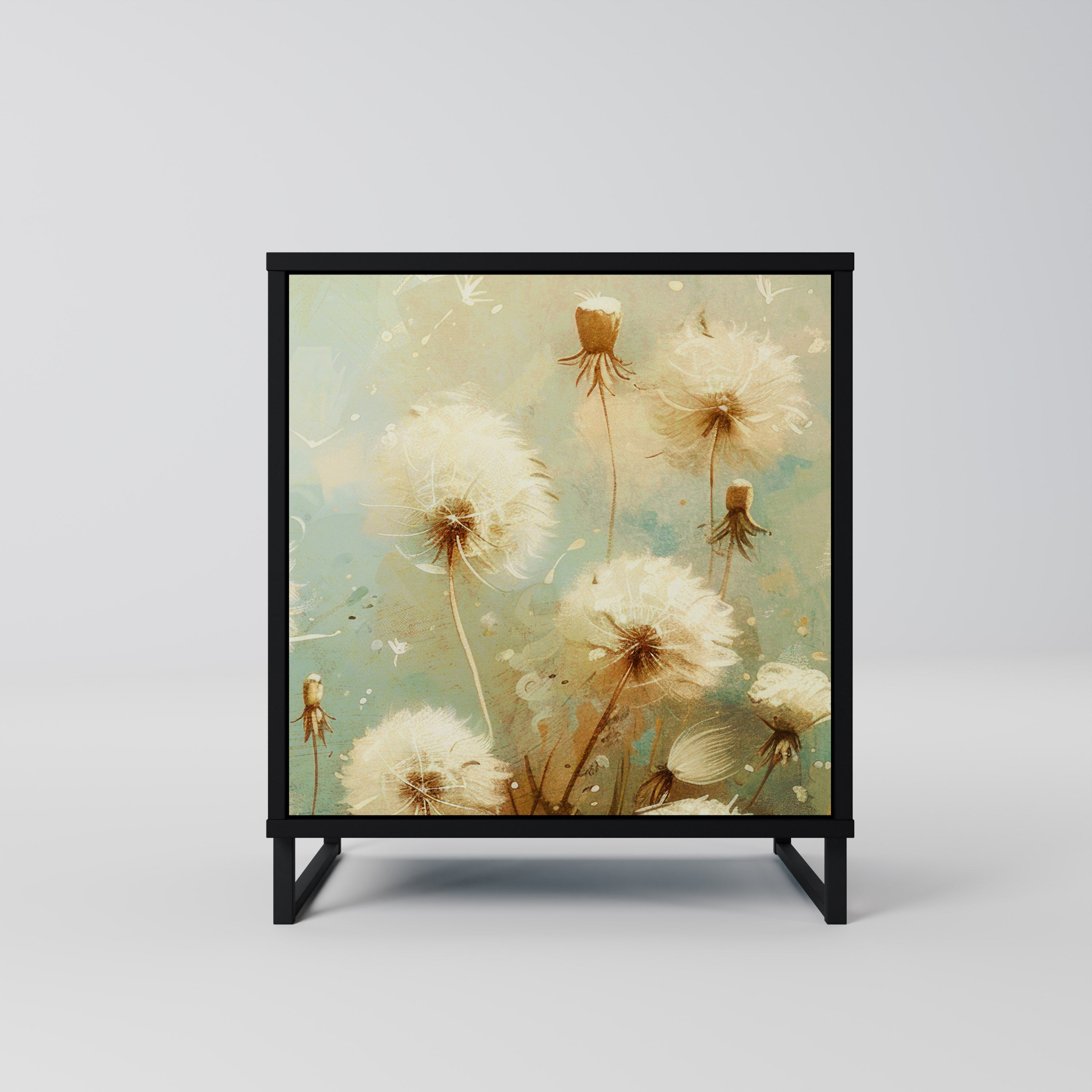 DREAMY MEADOW Komoda 1-drzwiowa korpus Czarny