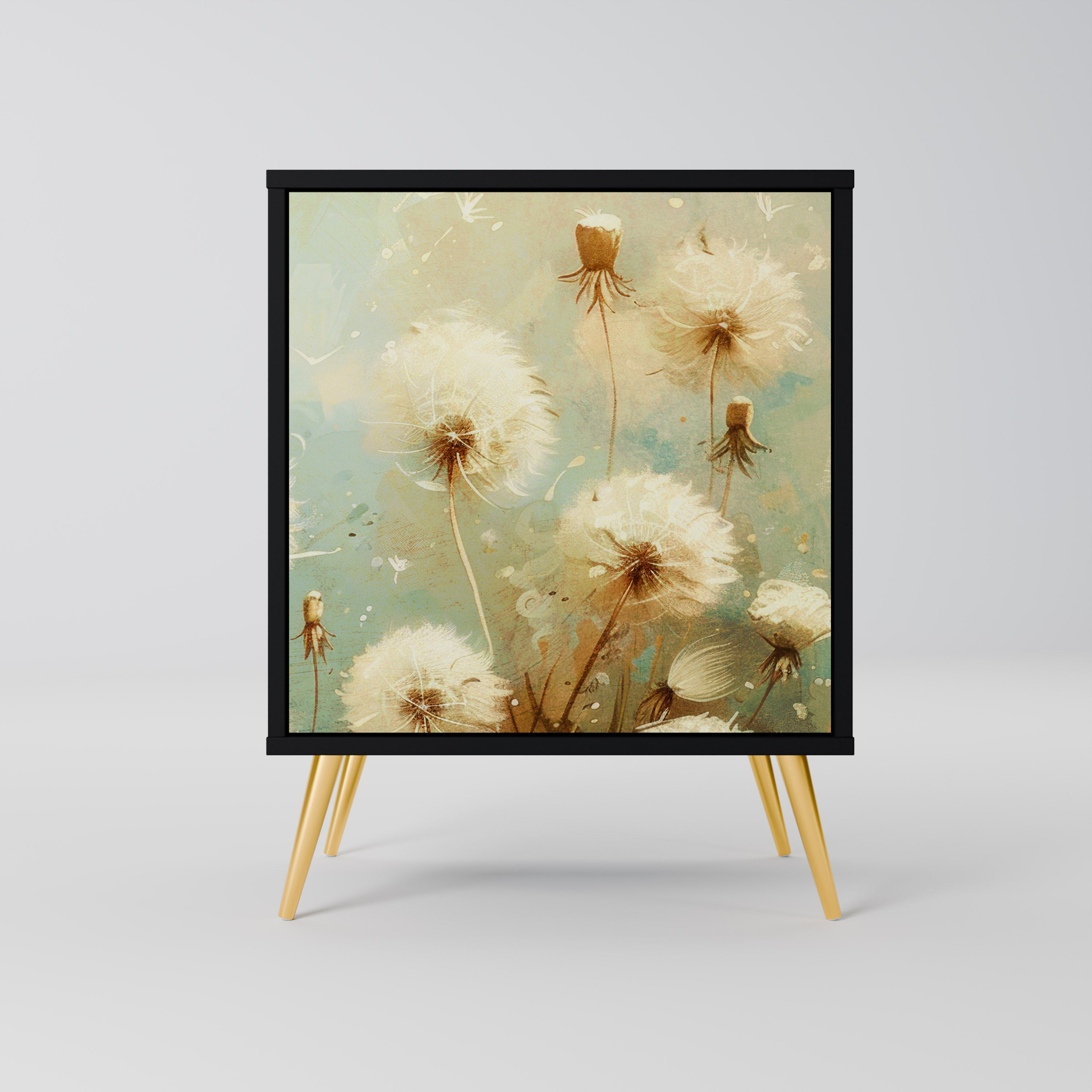 DREAMY MEADOW Komoda 1-drzwiowa korpus Czarny