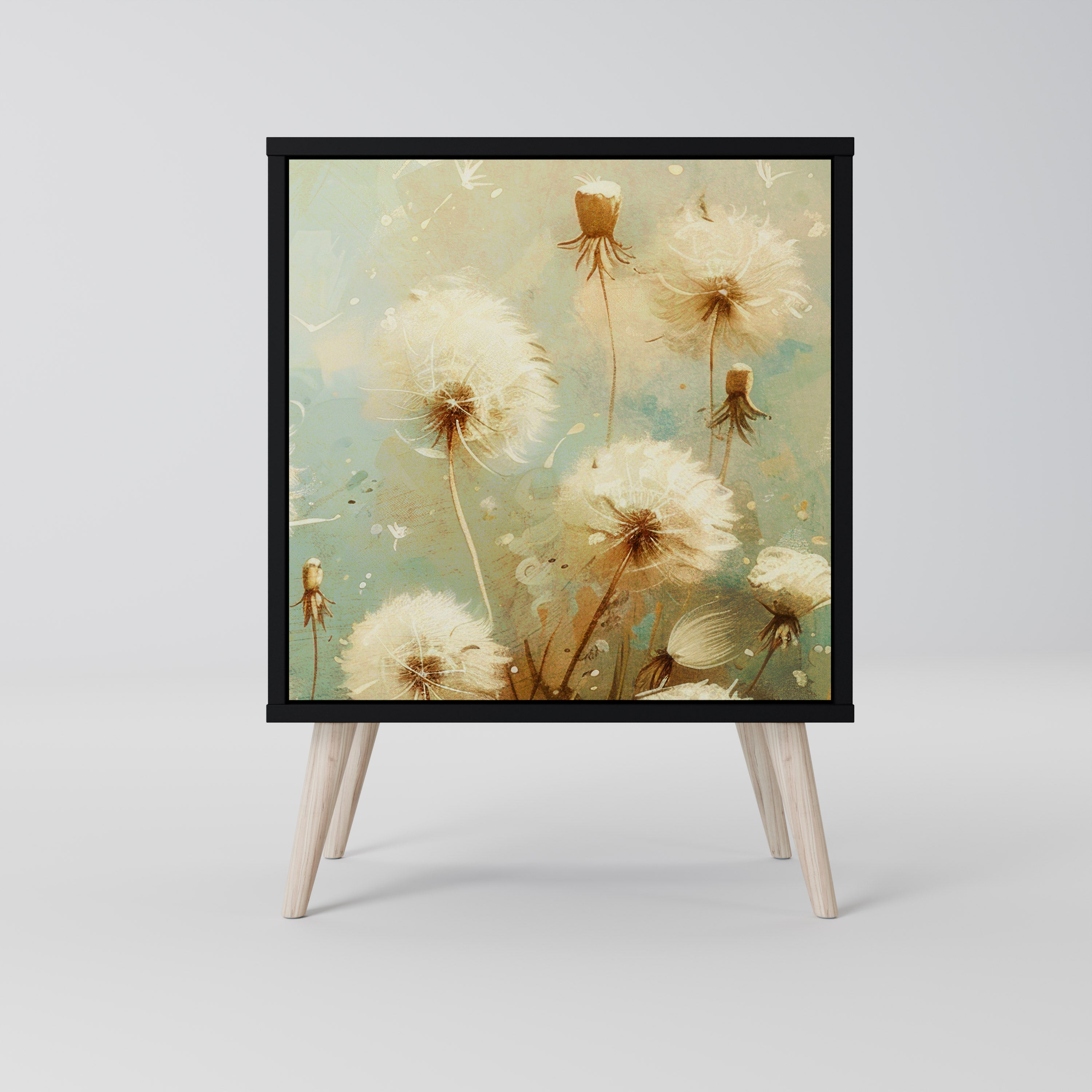 DREAMY MEADOW Komoda 1-drzwiowa korpus Czarny