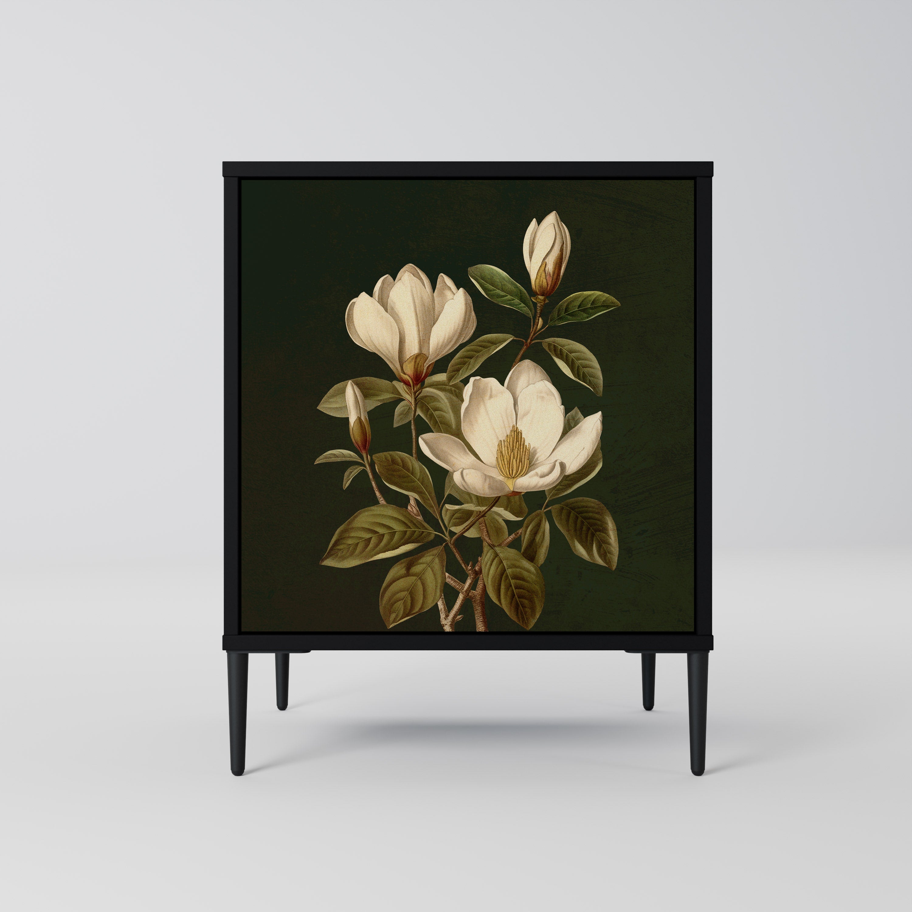 FLORAL NOIR Komoda 1-drzwiowa korpus Czarny