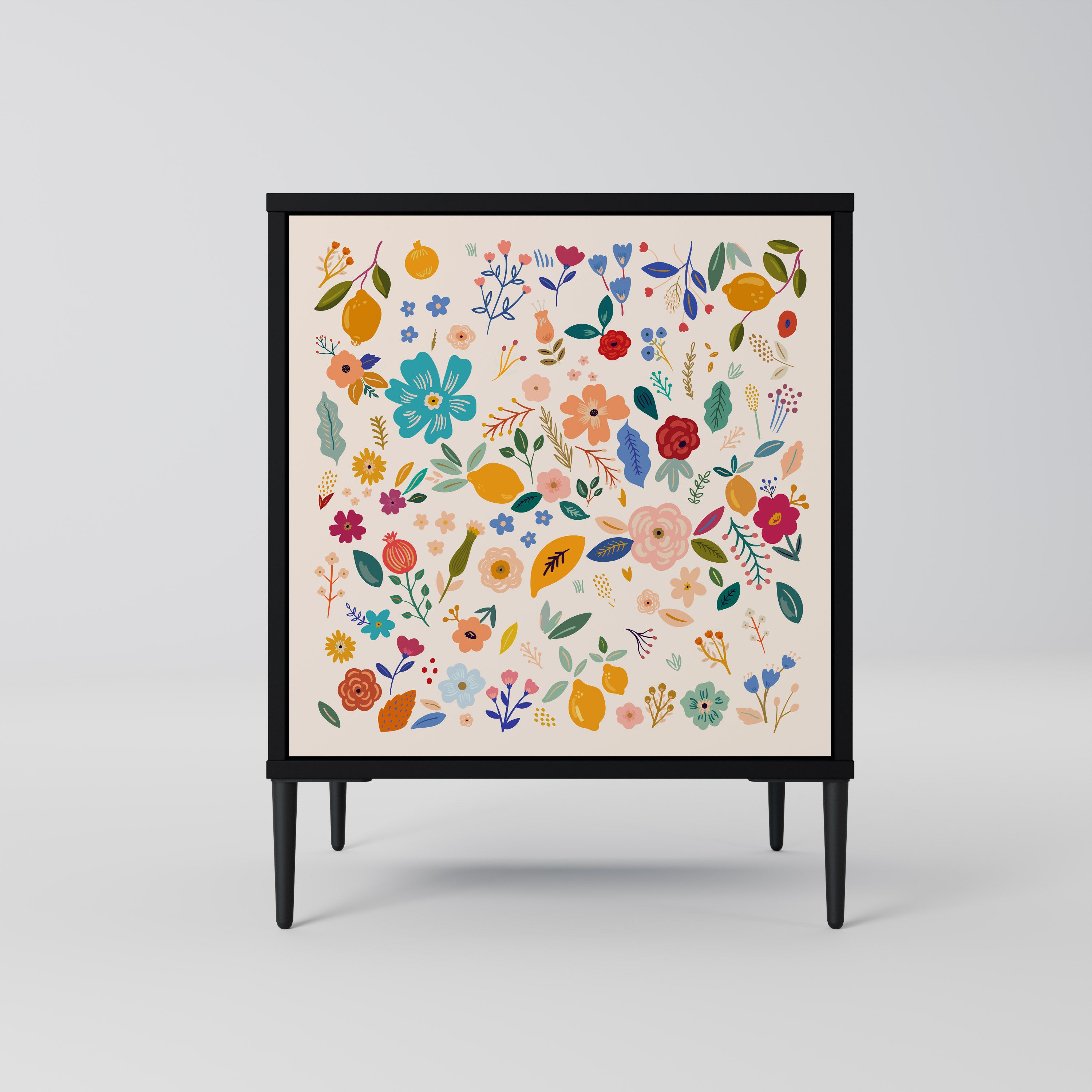 FLORAL COMBINATION Komoda 1-drzwiowa korpus Czarny