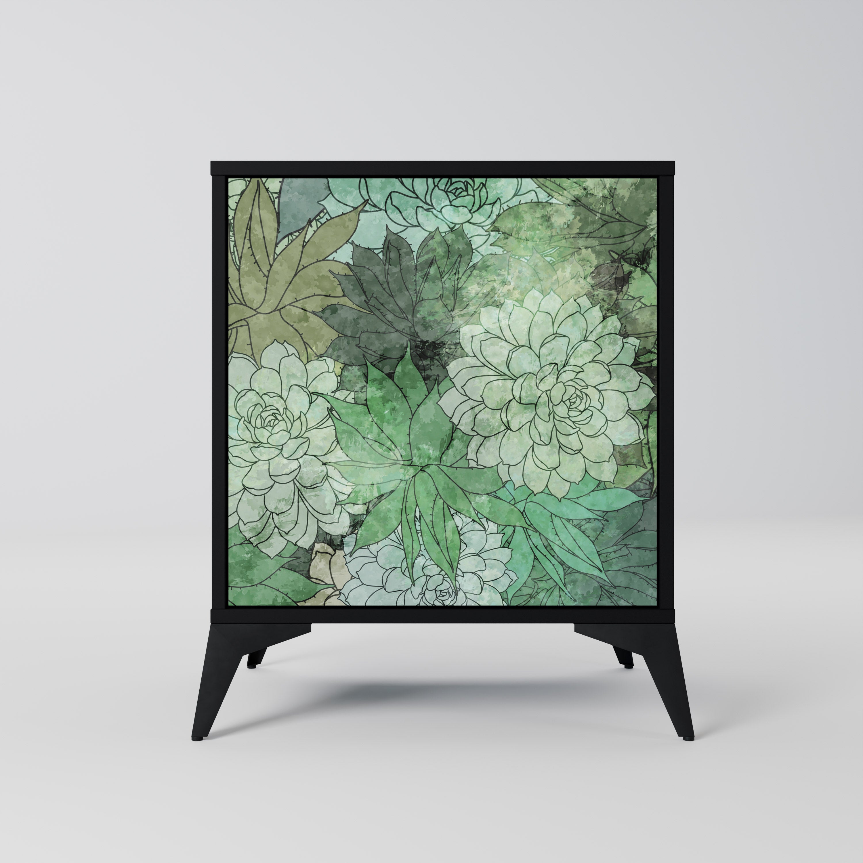 SUCCULENT CLUSTER Komoda 1-drzwiowa korpus Czarny