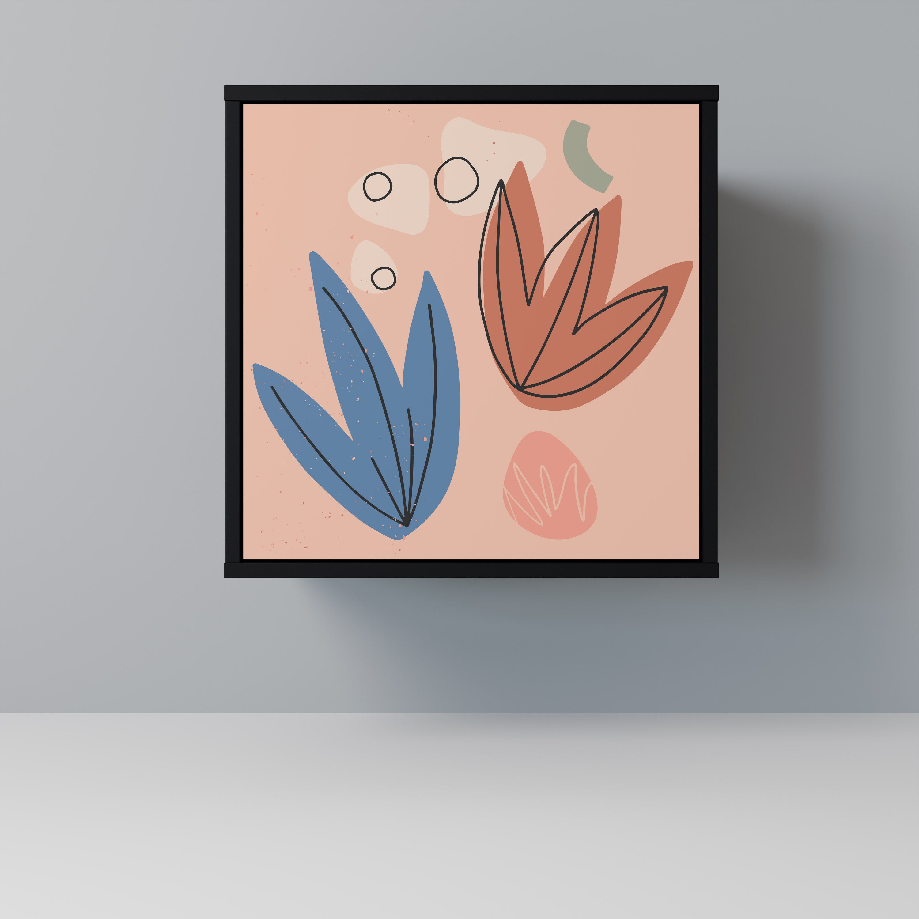 PASTEL DESTINY Komoda 1-drzwiowa korpus Czarny