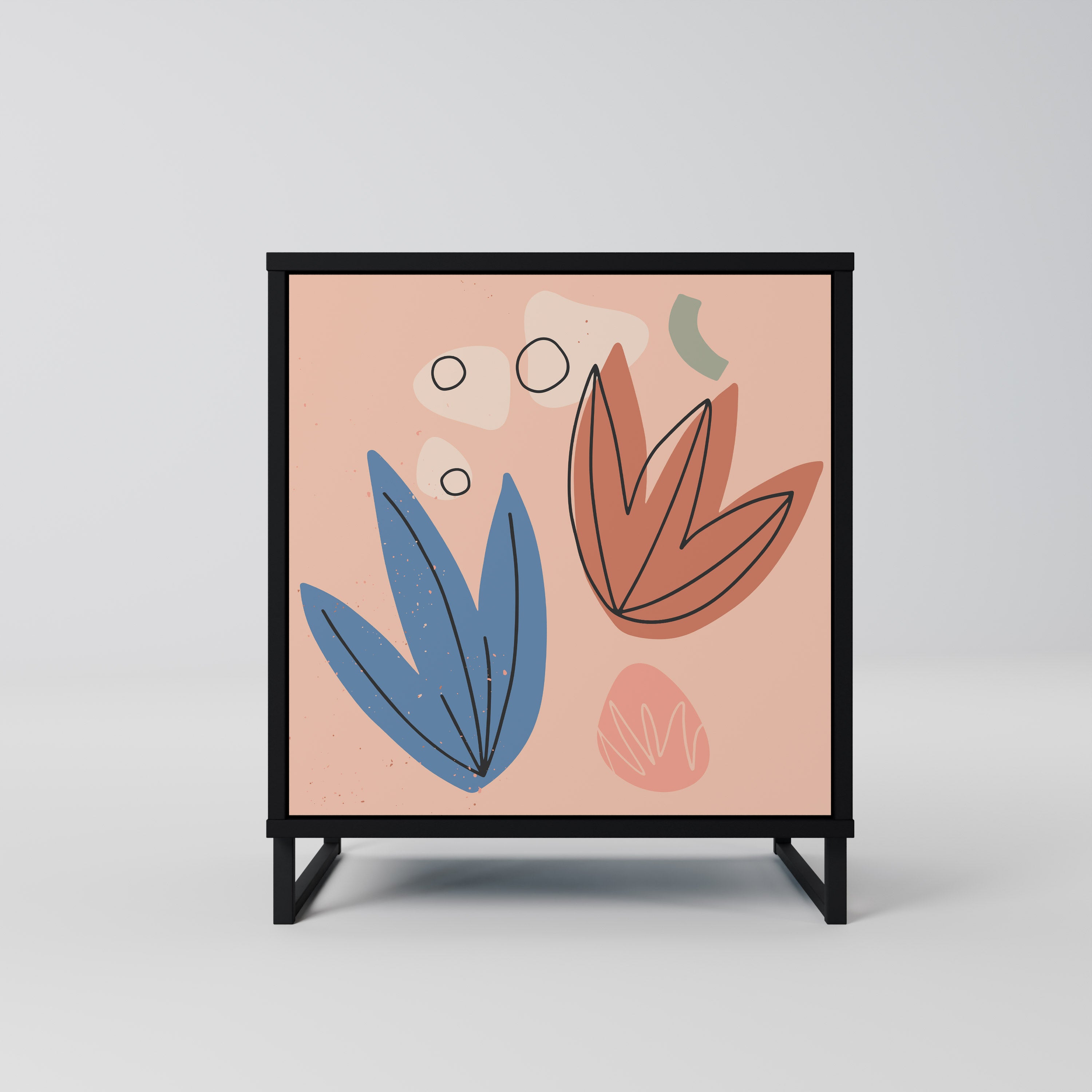 PASTEL DESTINY Komoda 1-drzwiowa korpus Czarny