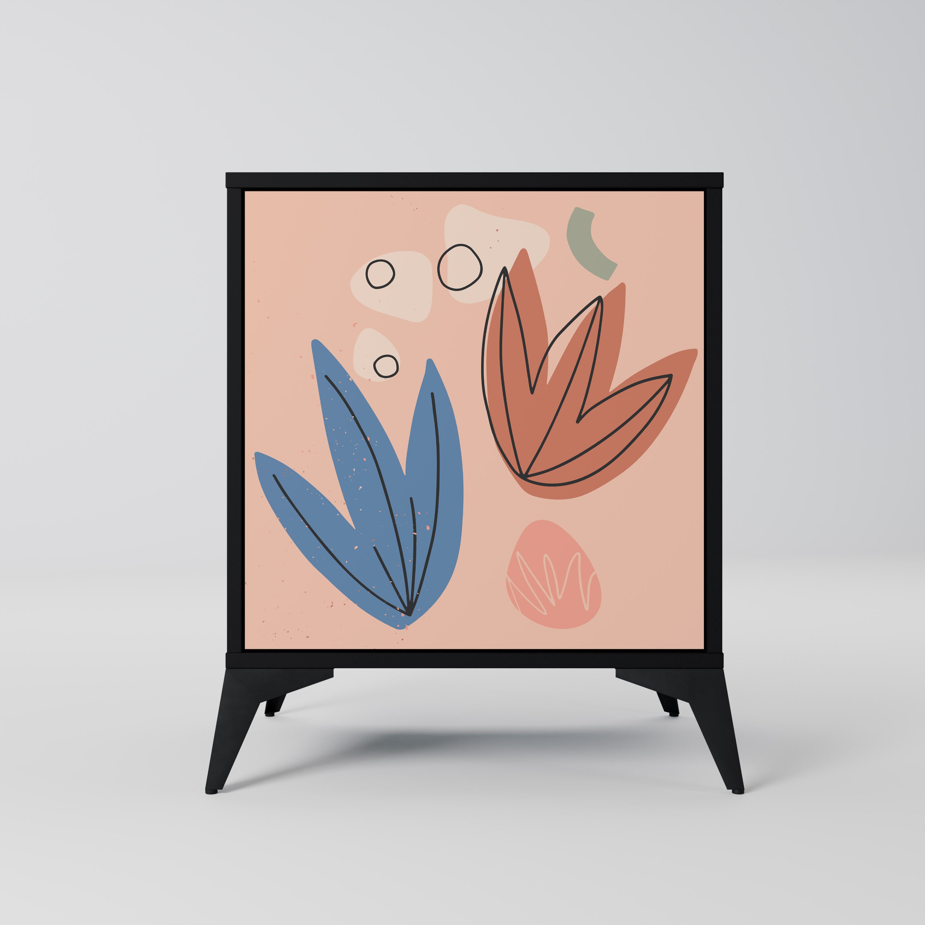 PASTEL DESTINY Komoda 1-drzwiowa korpus Czarny