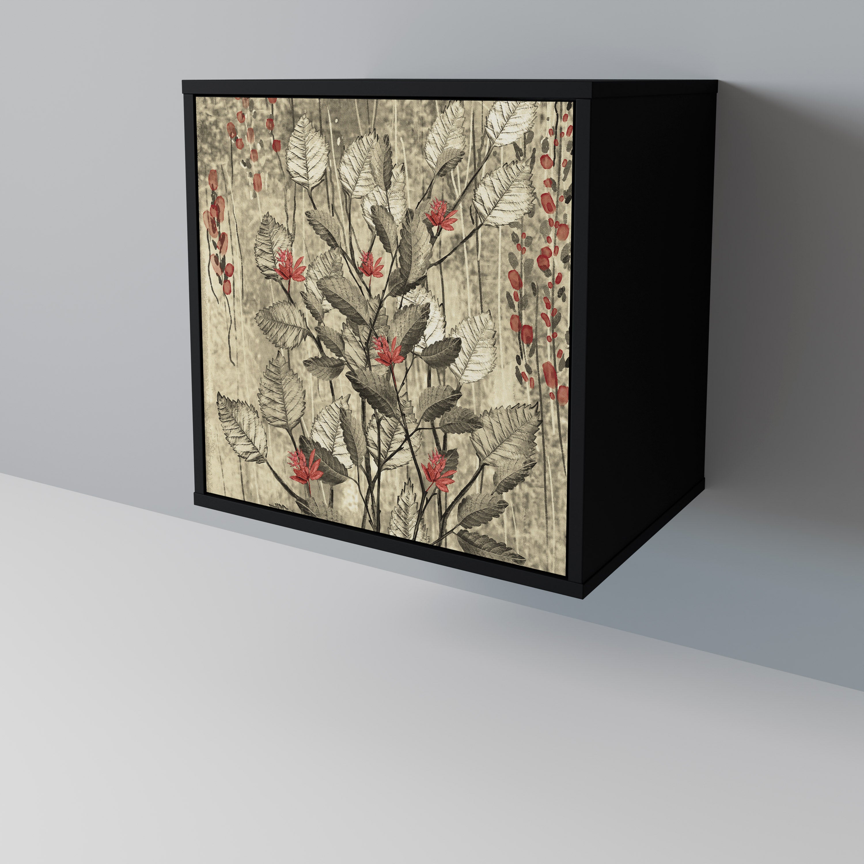 HERBAL GRACE Komoda 1-drzwiowa korpus Czarny