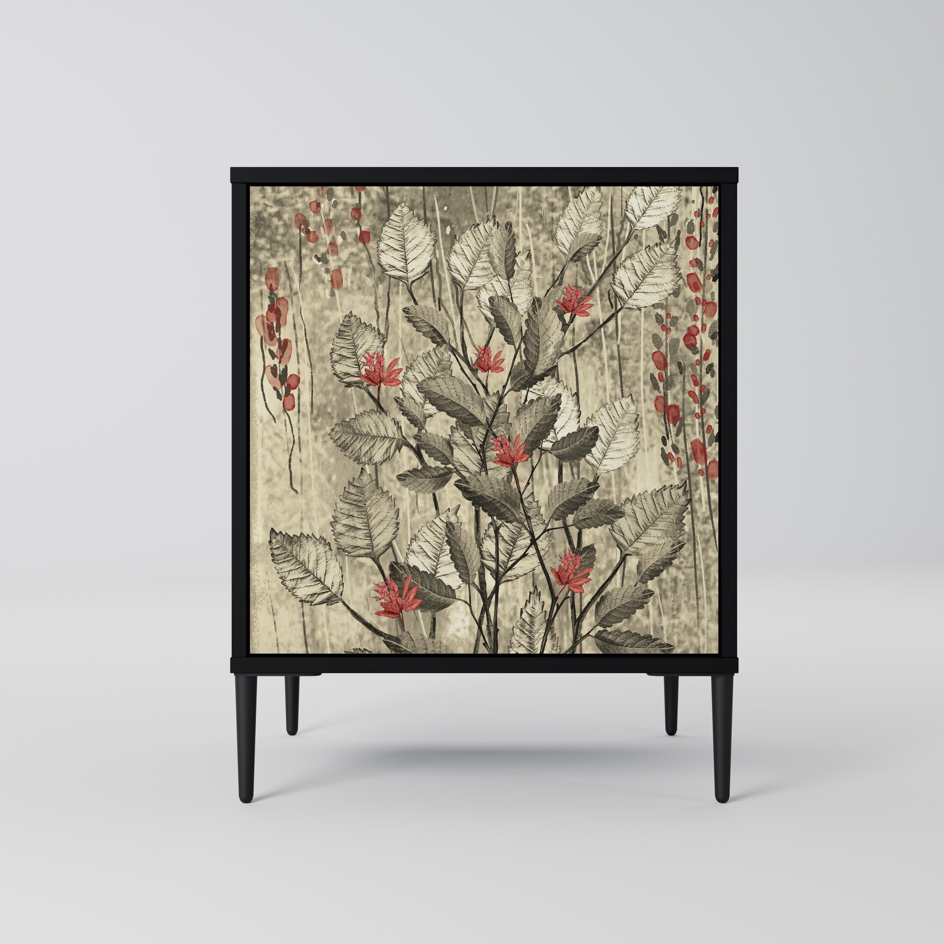 HERBAL GRACE Komoda 1-drzwiowa korpus Czarny