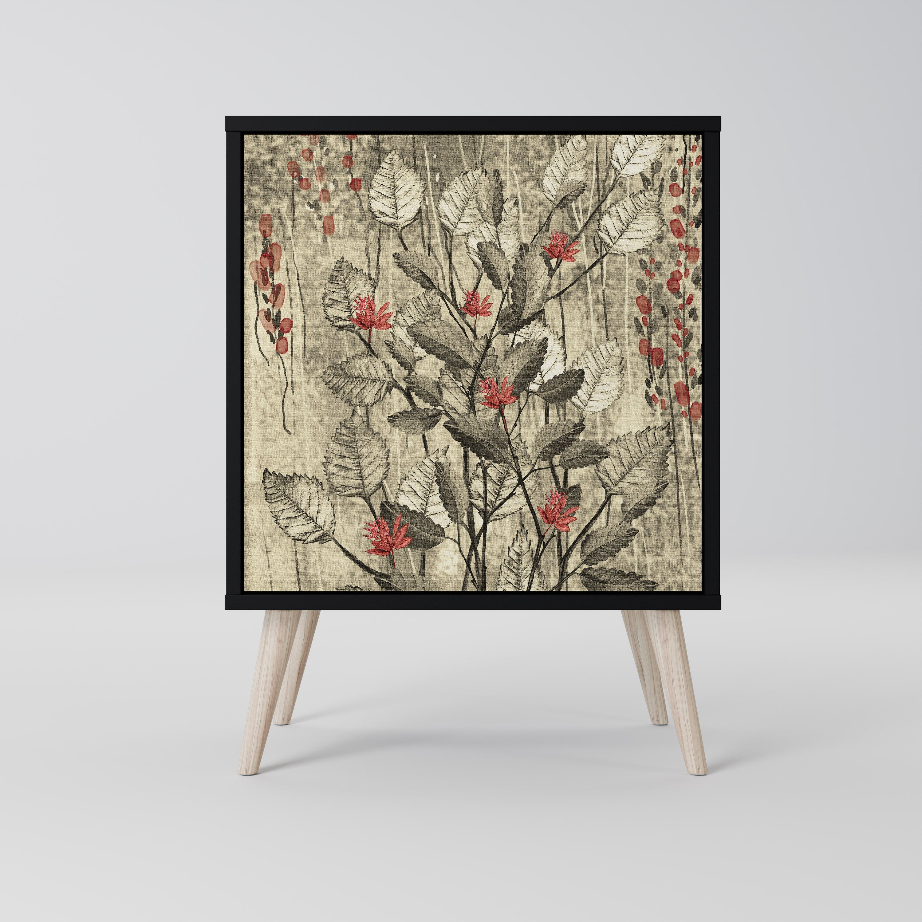 HERBAL GRACE Komoda 1-drzwiowa korpus Czarny