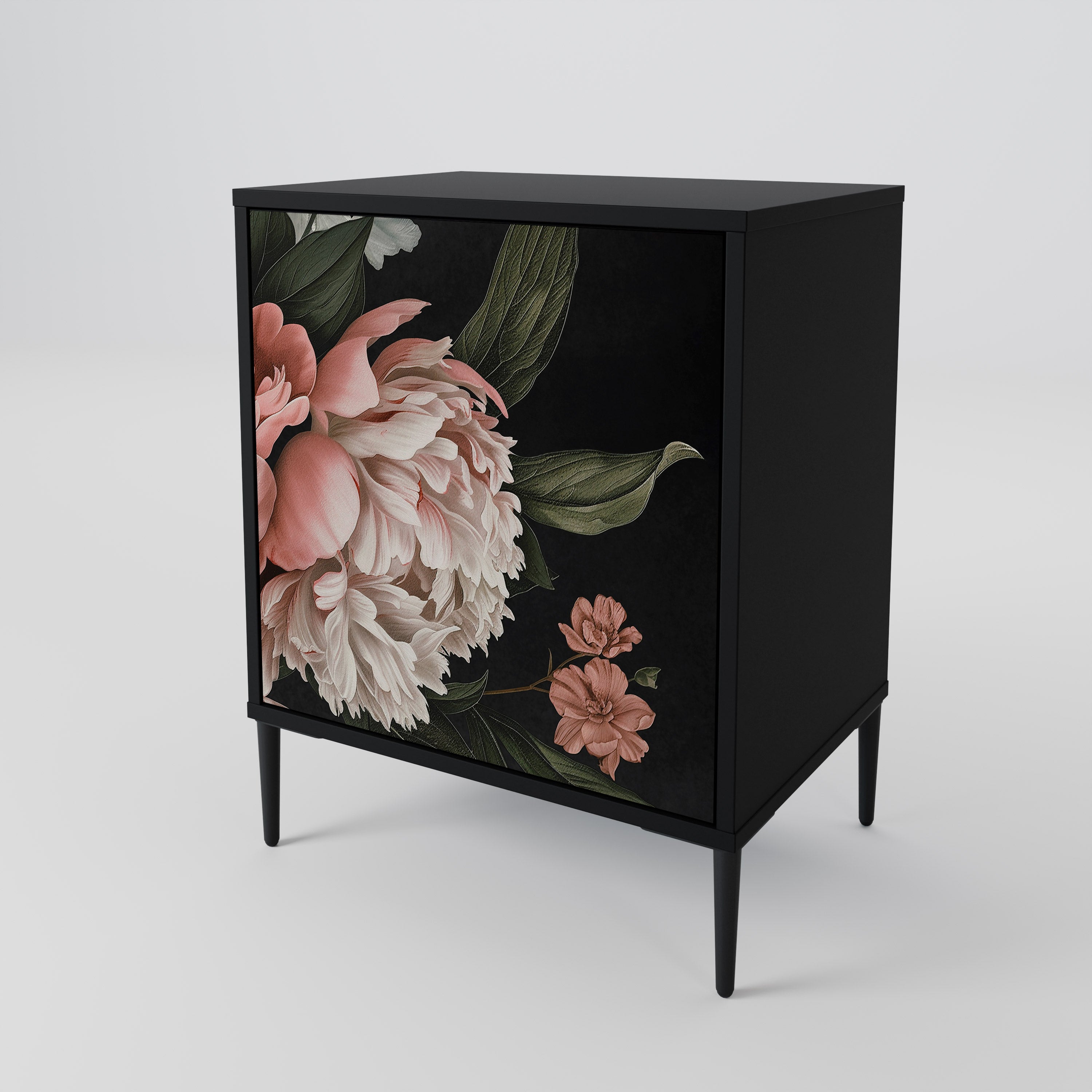 LUSH ELEGANCE Komoda 1-drzwiowa korpus Czarny
