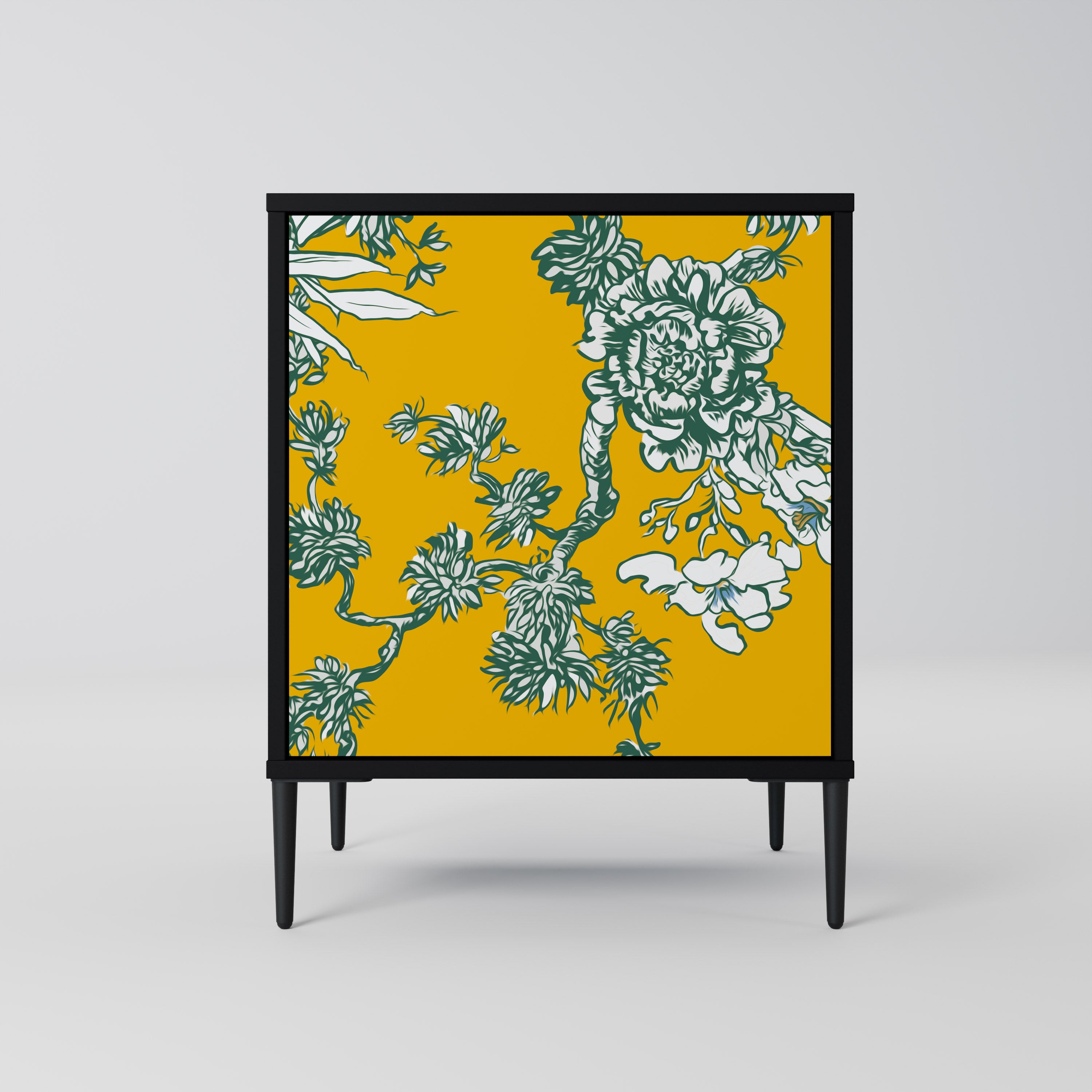 YELLOW CHINOISERIE Komoda 1-drzwiowa korpus Czarny