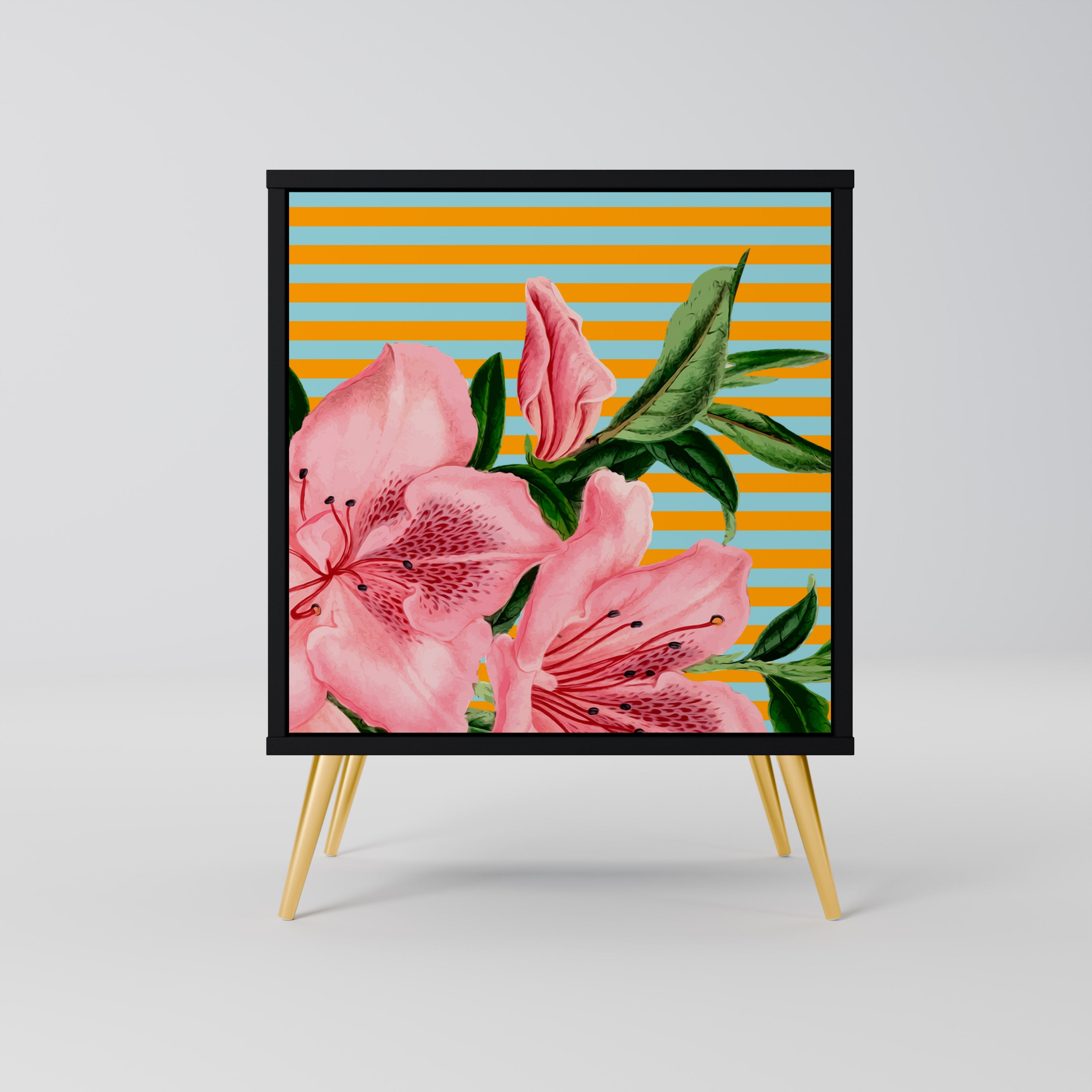 FRAGILE BEAUTY Komoda 1-drzwiowa korpus Czarny