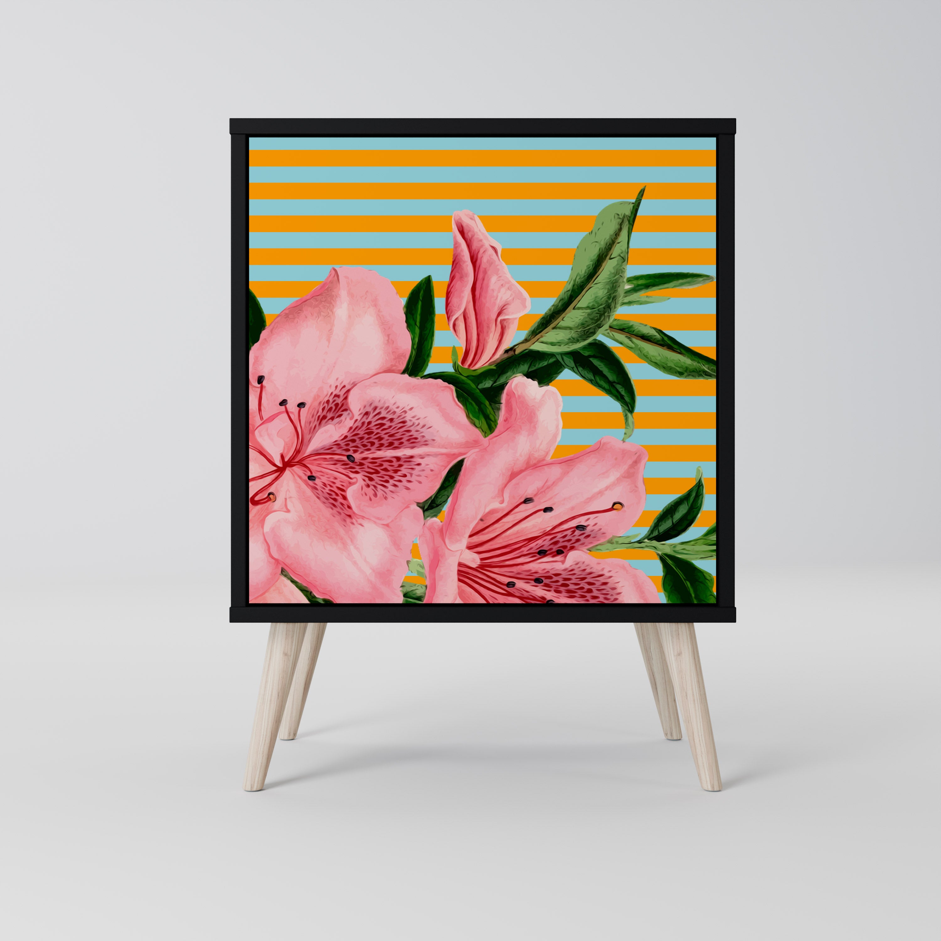 FRAGILE BEAUTY Komoda 1-drzwiowa korpus Czarny