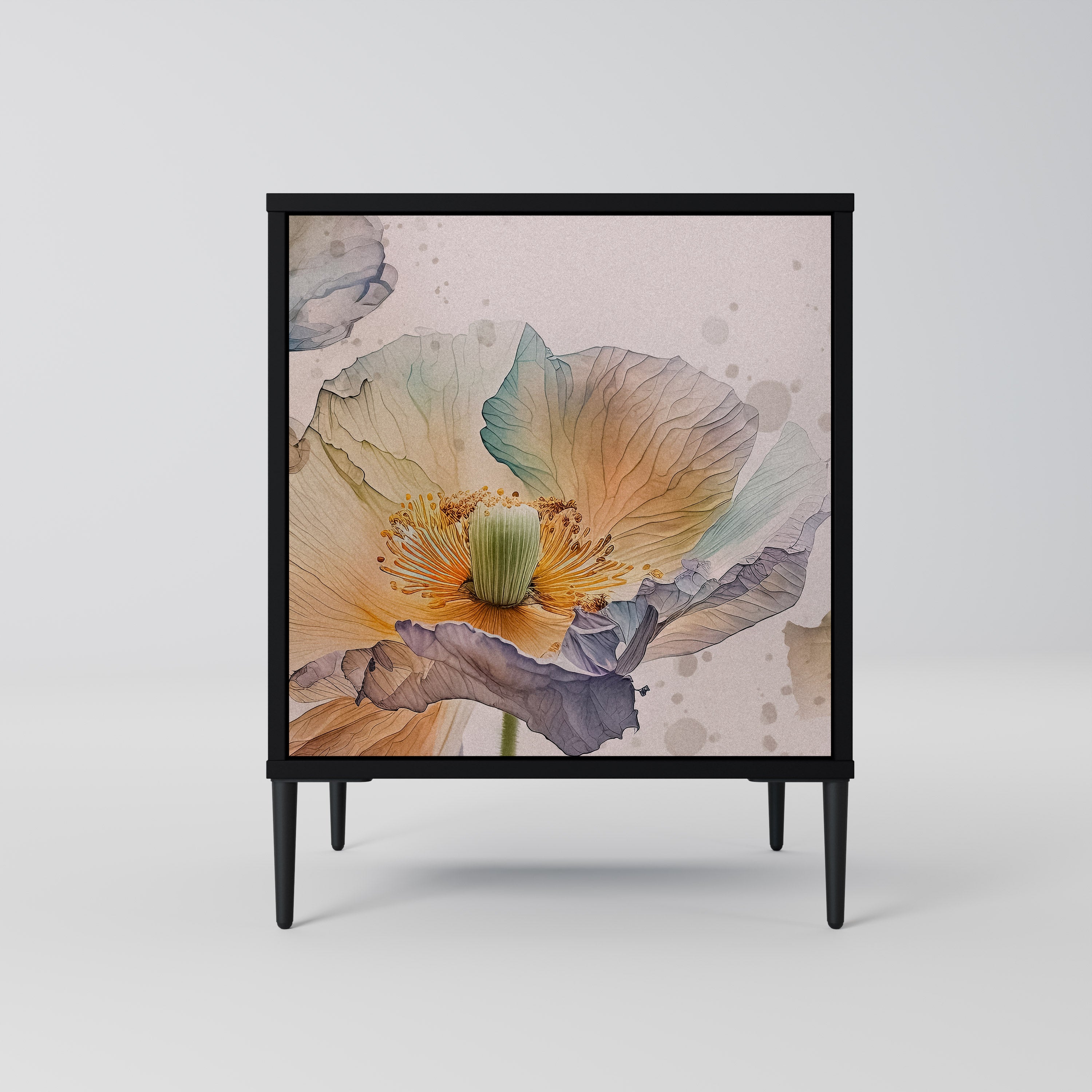 SOFTEN POPPY Komoda 1-drzwiowa korpus Czarny