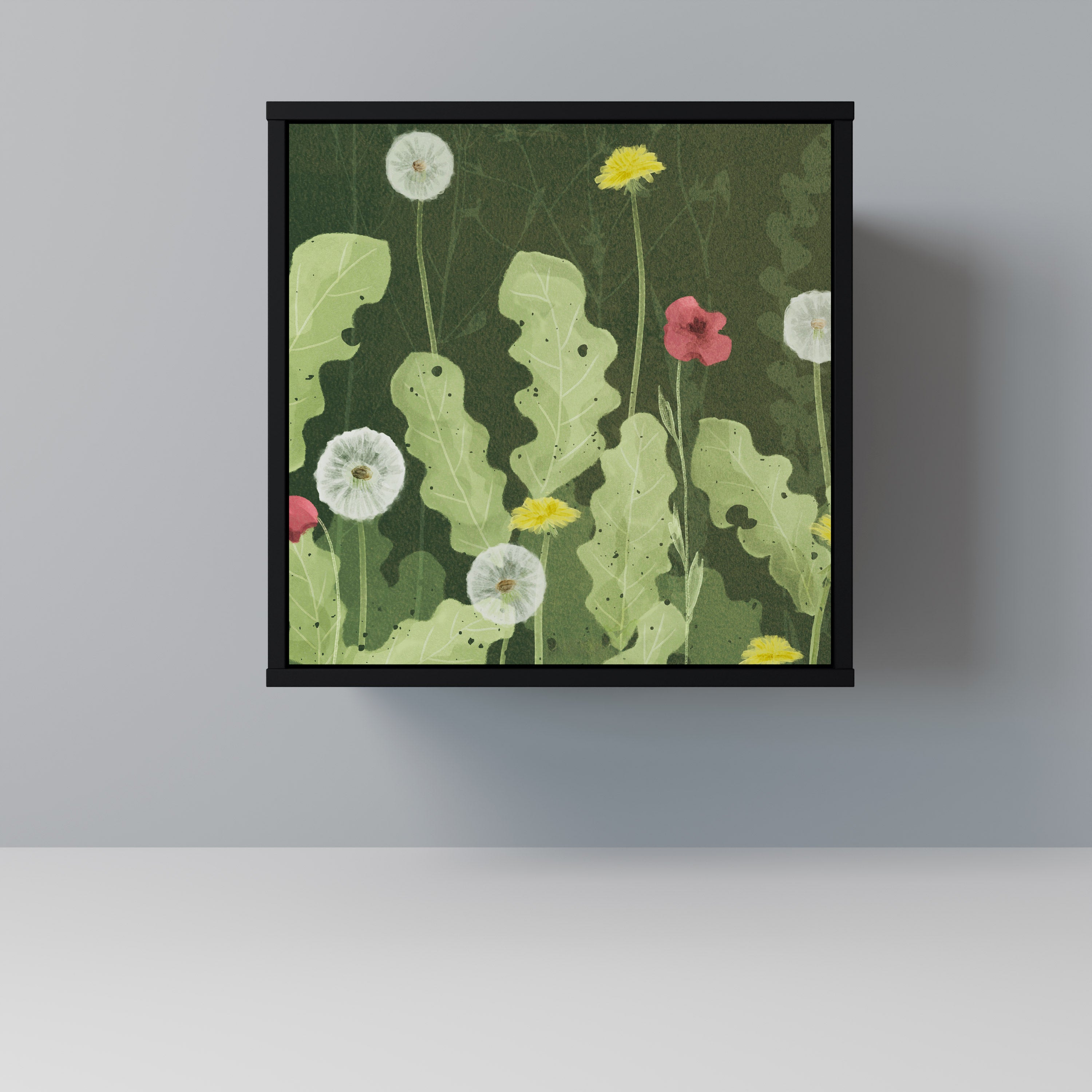 DANDELION AMUSE Komoda 1-drzwiowa korpus Czarny