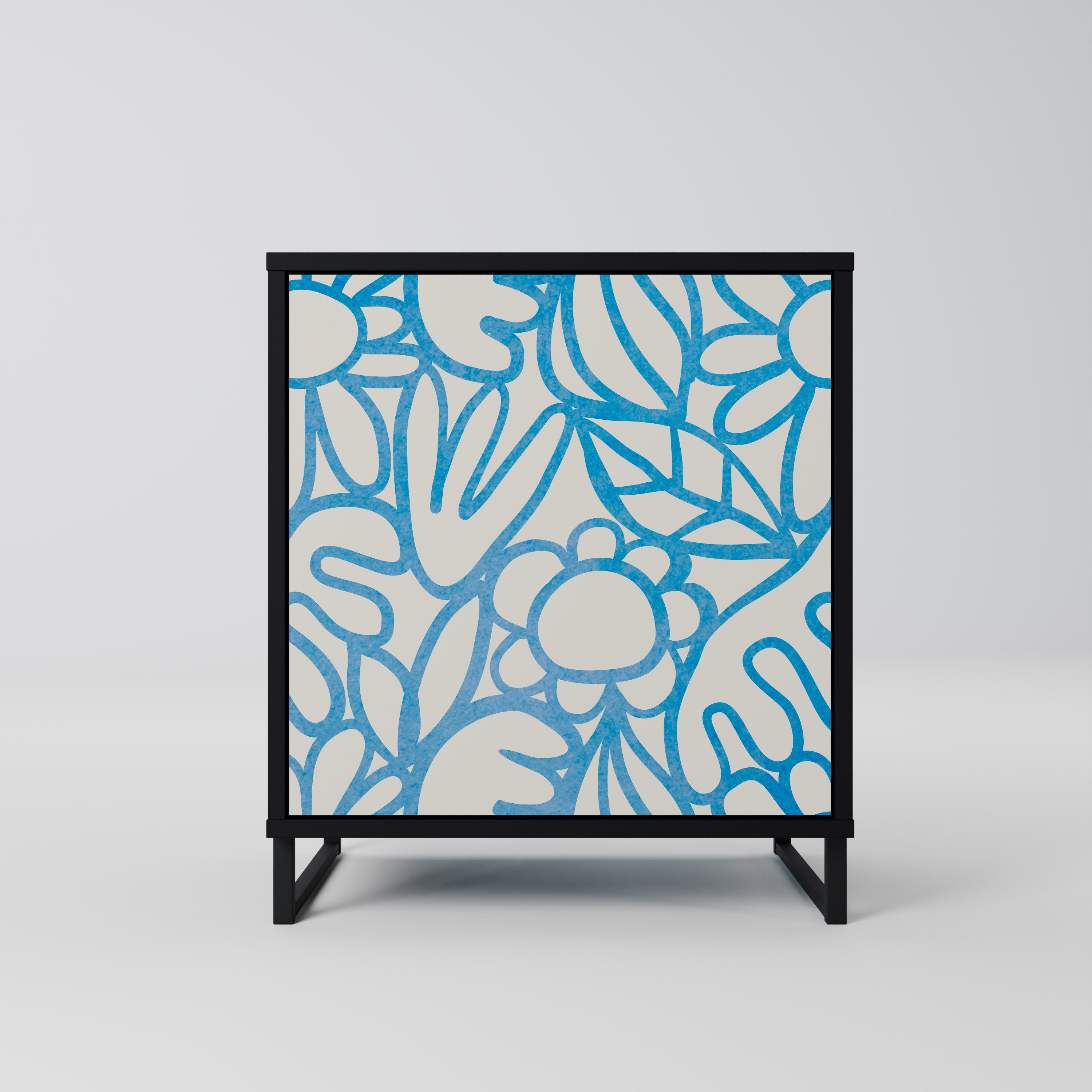 BLOOMY MORNING Komoda 1-drzwiowa korpus Czarny