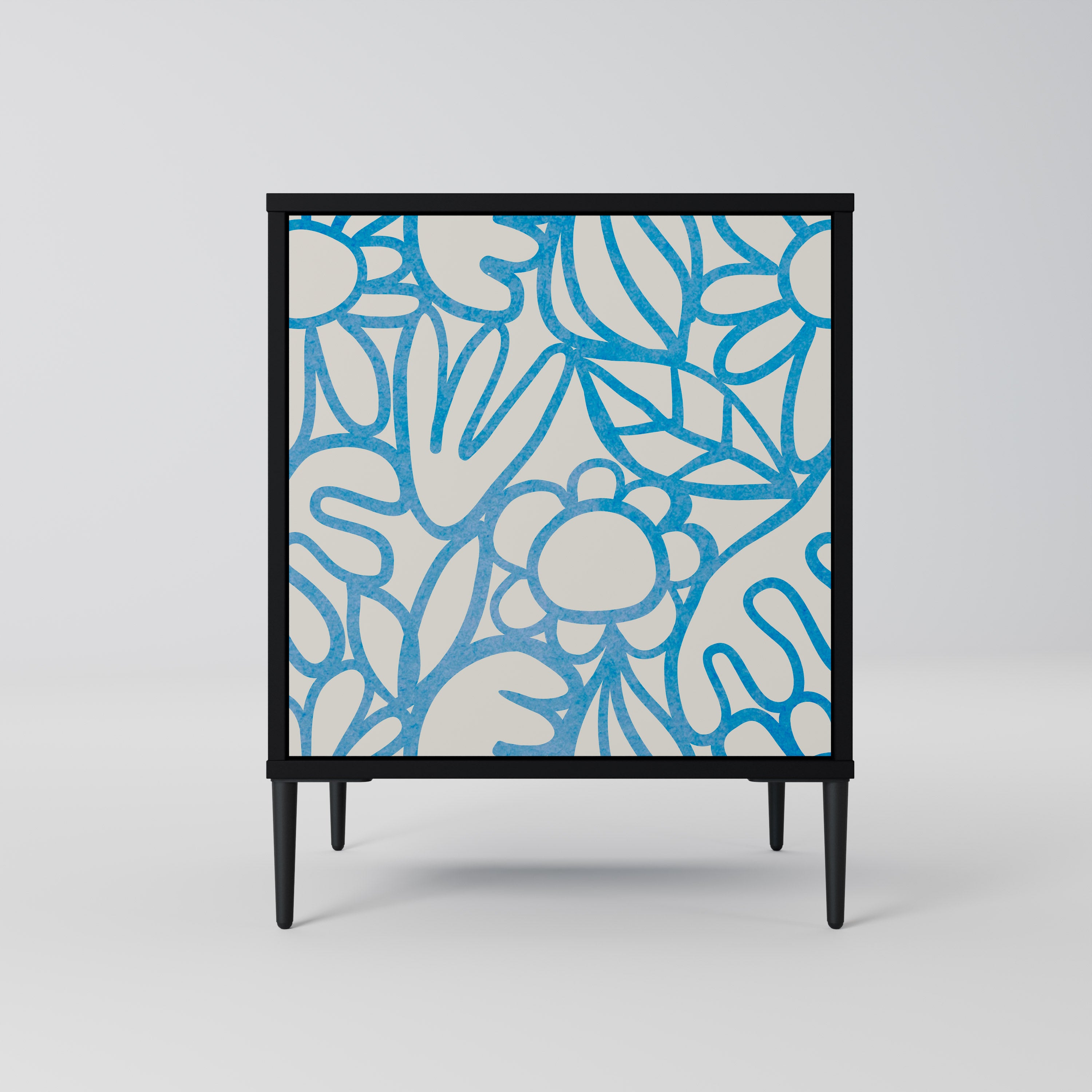 BLOOMY MORNING Komoda 1-drzwiowa korpus Czarny